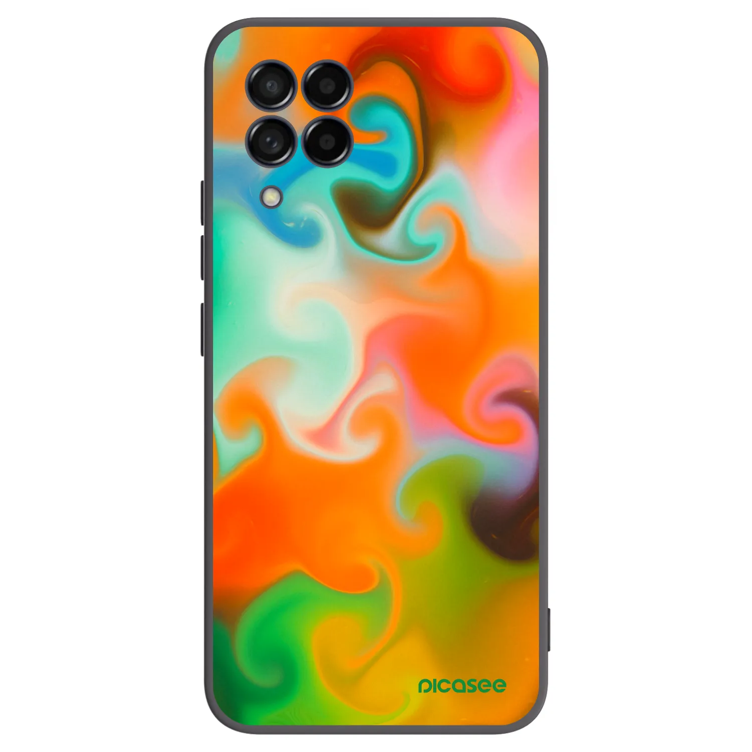 Picasee silikonowe czarne etui na Samsung Galaxy M53 5G - Juice