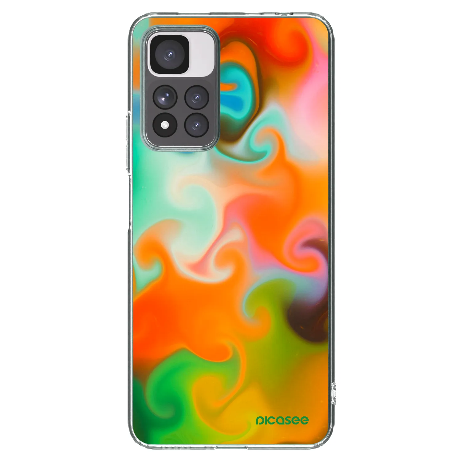Picasee silikonowe przeźroczyste etui na Xiaomi Redmi Note 11 Pro+ 5G - Juice