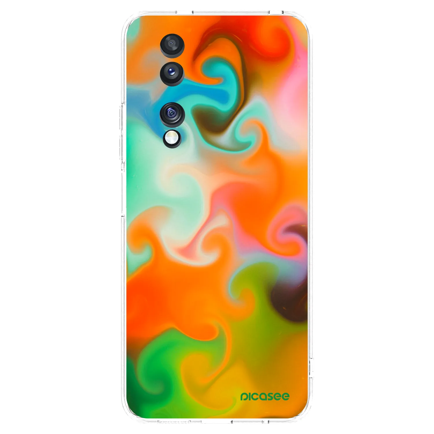 Picasee silikonowe przeźroczyste etui na Honor 70 - Juice