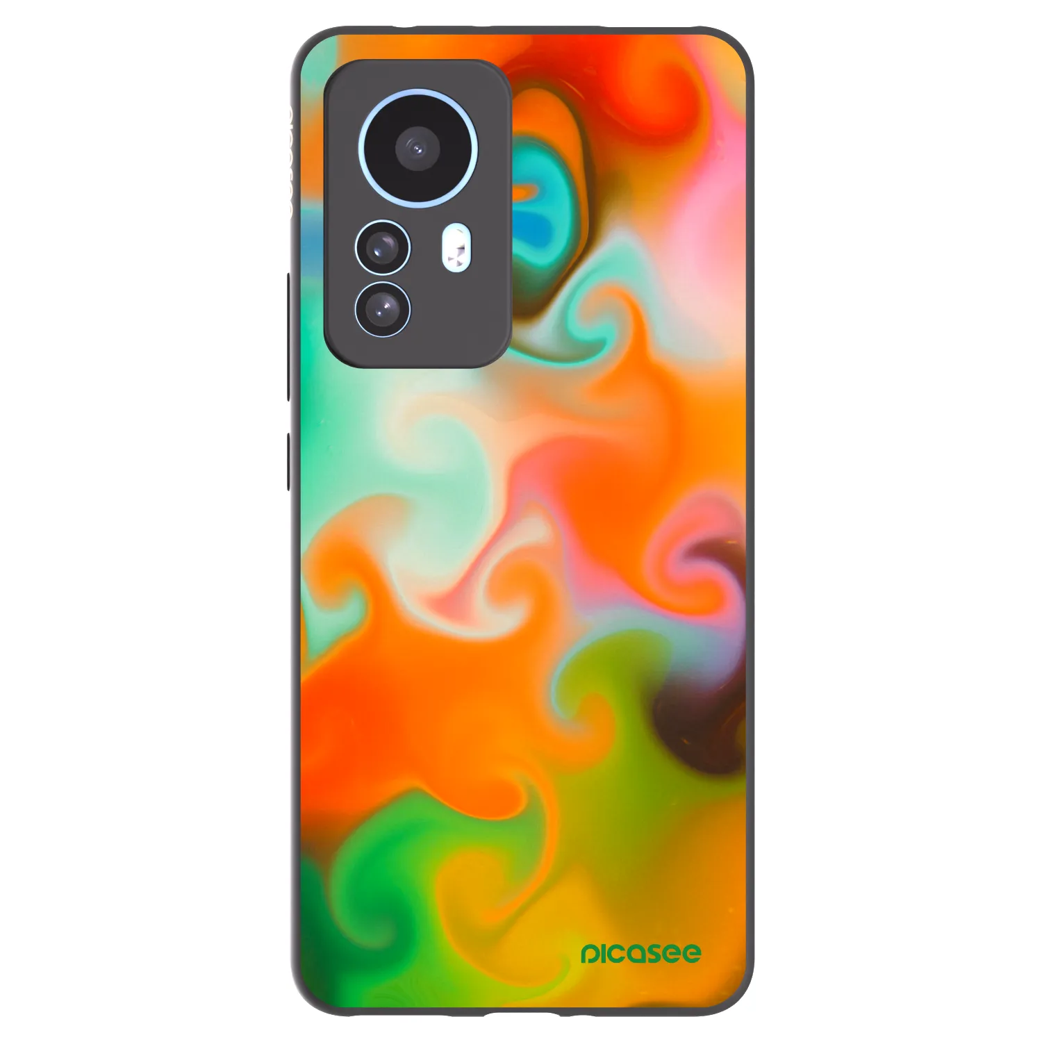 Picasee silikonowe czarne etui na Xiaomi 12T Pro - Juice