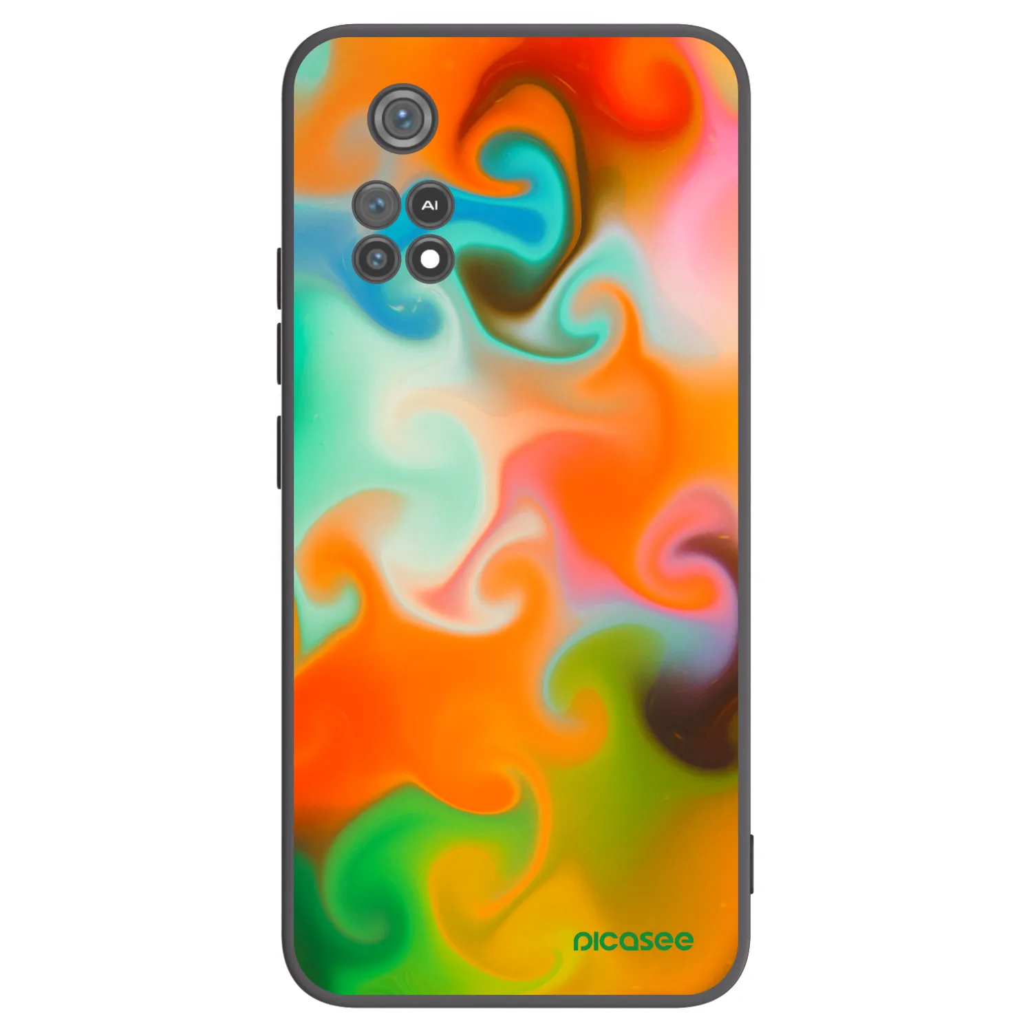 Picasee silikonowe czarne etui na Xiaomi Poco M4 Pro - Juice