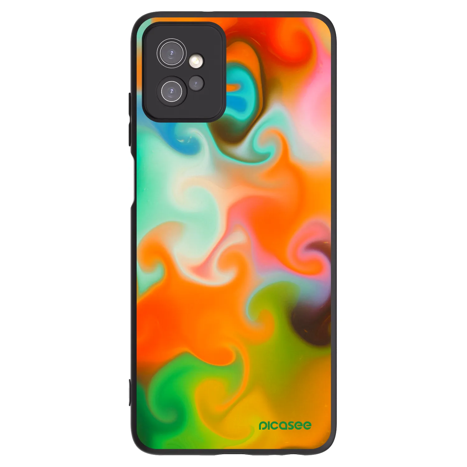 Picasee silikonowe czarne etui na Motorola Moto G32 - Juice