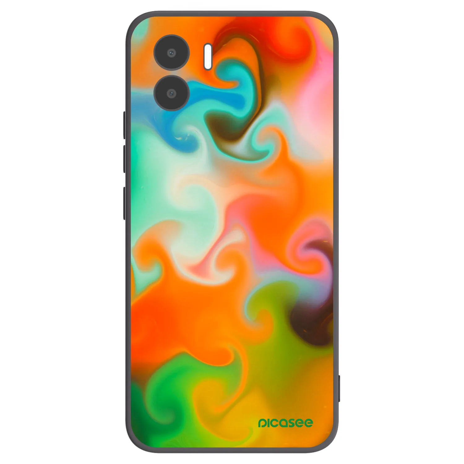 Picasee silikonowe czarne etui na Xiaomi Redmi A1 - Juice
