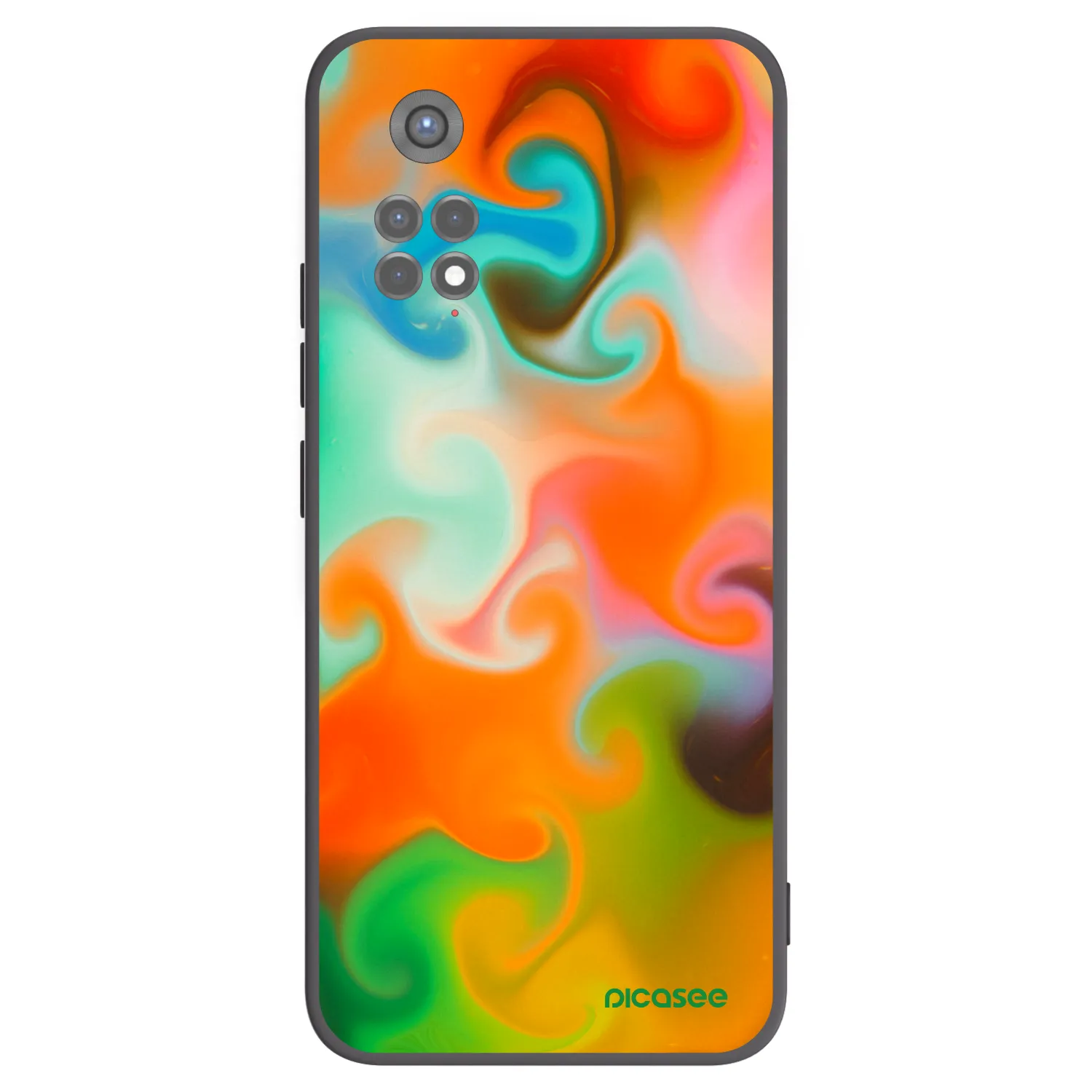 Picasee silikonowe czarne etui na Xiaomi Redmi Note 11S 5G - Juice