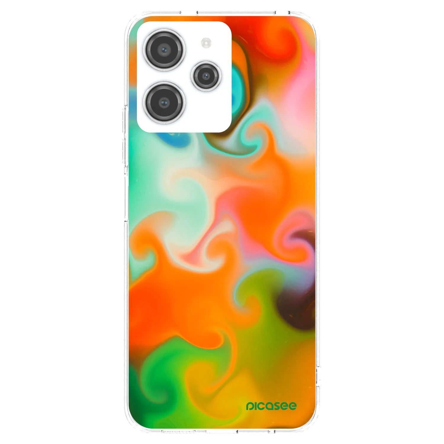 Picasee silikonowe przeźroczyste etui na Xiaomi Redmi 12 4G - Juice
