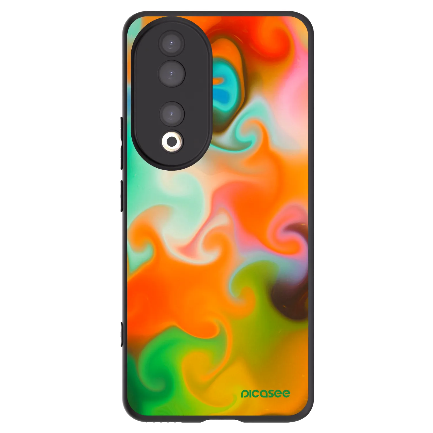 Picasee silikonowe czarne etui na Honor 90 5G - Juice