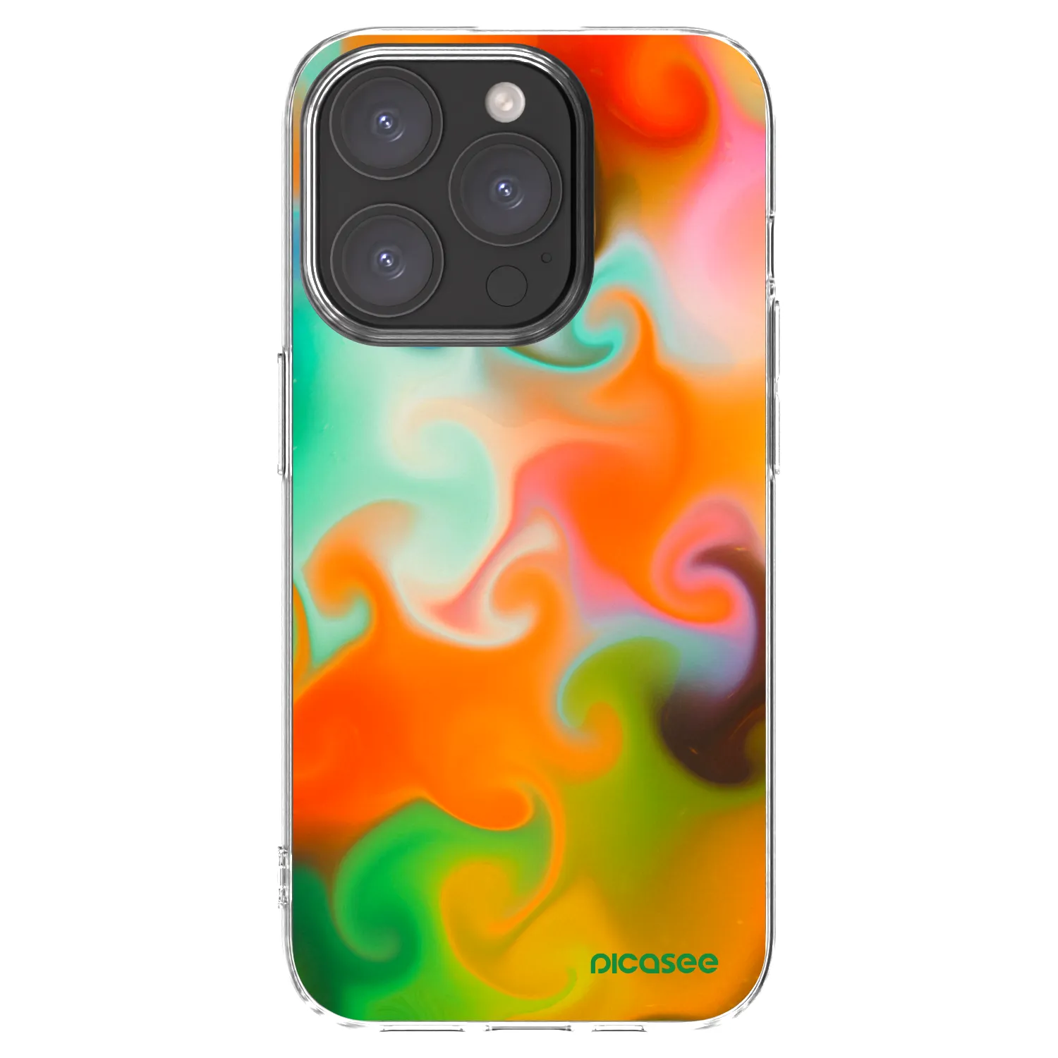 Picasee silikonowe przeźroczyste etui na Apple iPhone 15 Pro - Juice