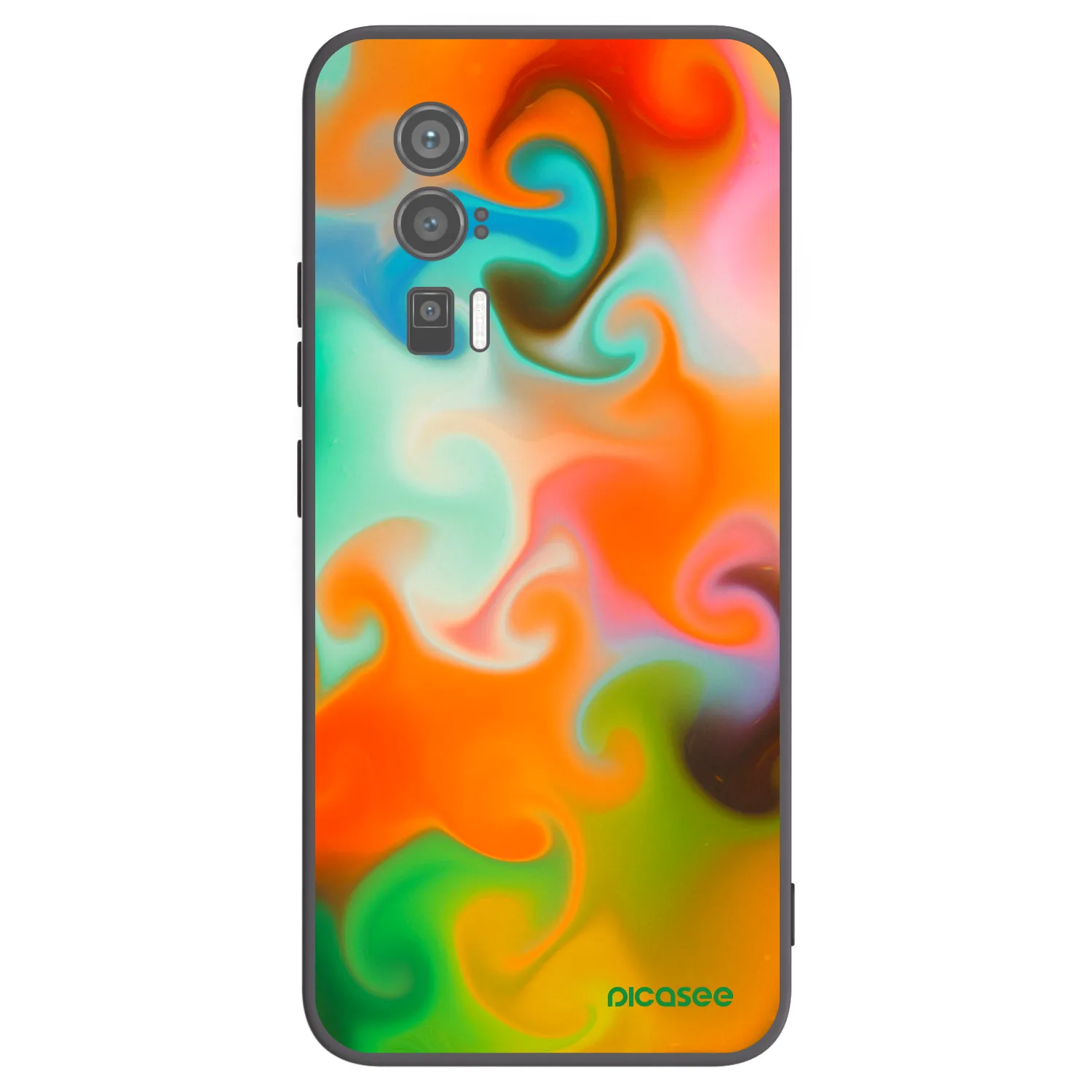 Picasee silikonowe czarne etui na Xiaomi Poco F5 Pro 5G - Juice