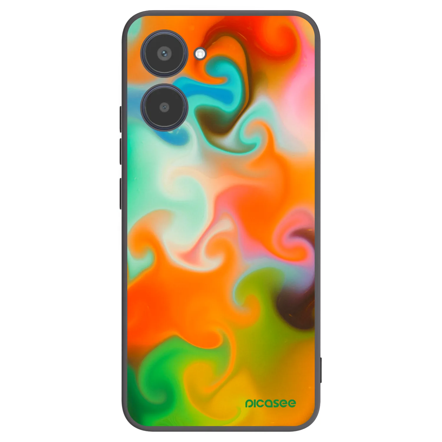 Picasee silikonowe czarne etui na Realme 10 4G - Juice