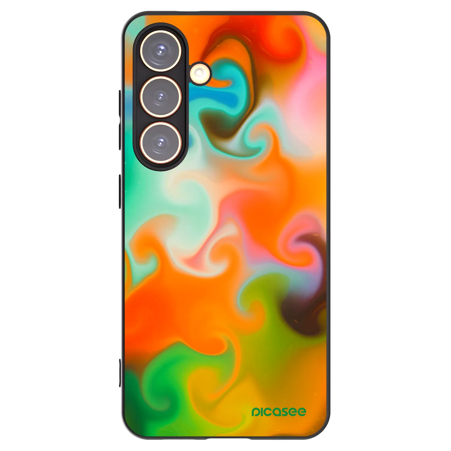 Picasee silikonowe czarne etui na Samsung Galaxy S24 S921B 5G - Juice