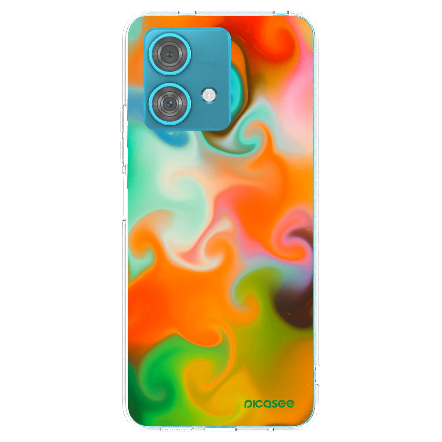 Picasee silikonowe przeźroczyste etui na Motorola Edge 40 Neo - Juice
