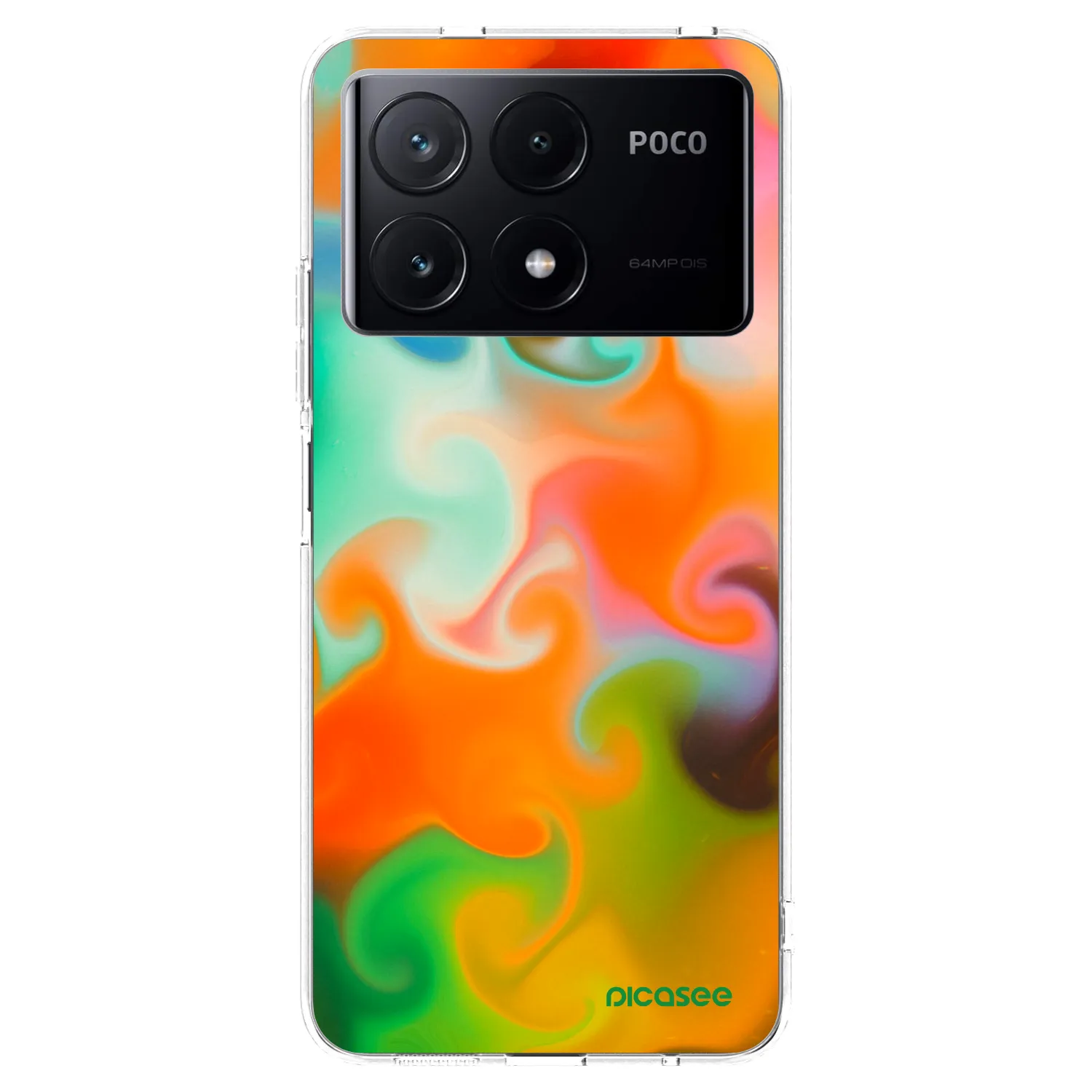 Picasee silikonowe przeźroczyste etui na Xiaomi Poco X6 Pro - Juice