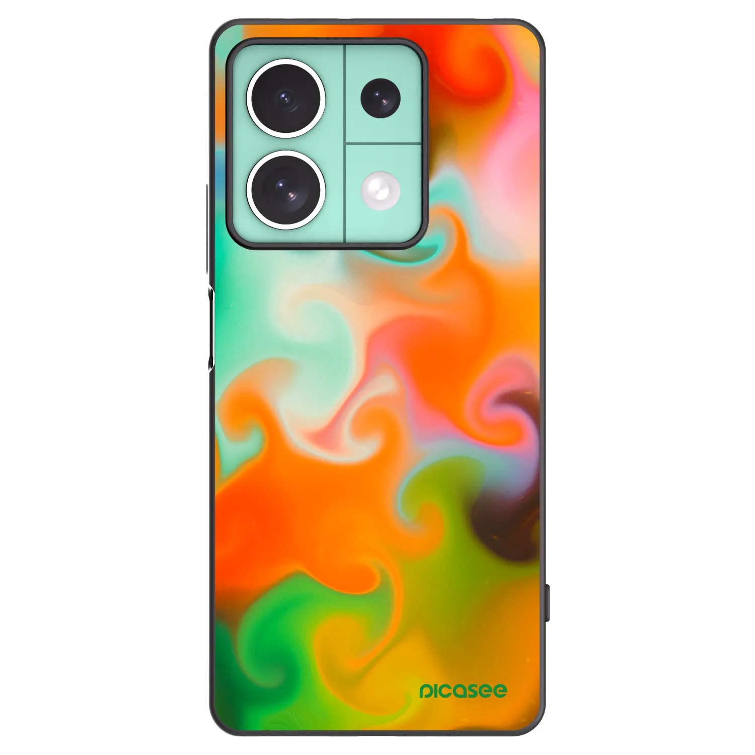 Picasee silikonowe czarne etui na Xiaomi Redmi Note 13 5G - Juice