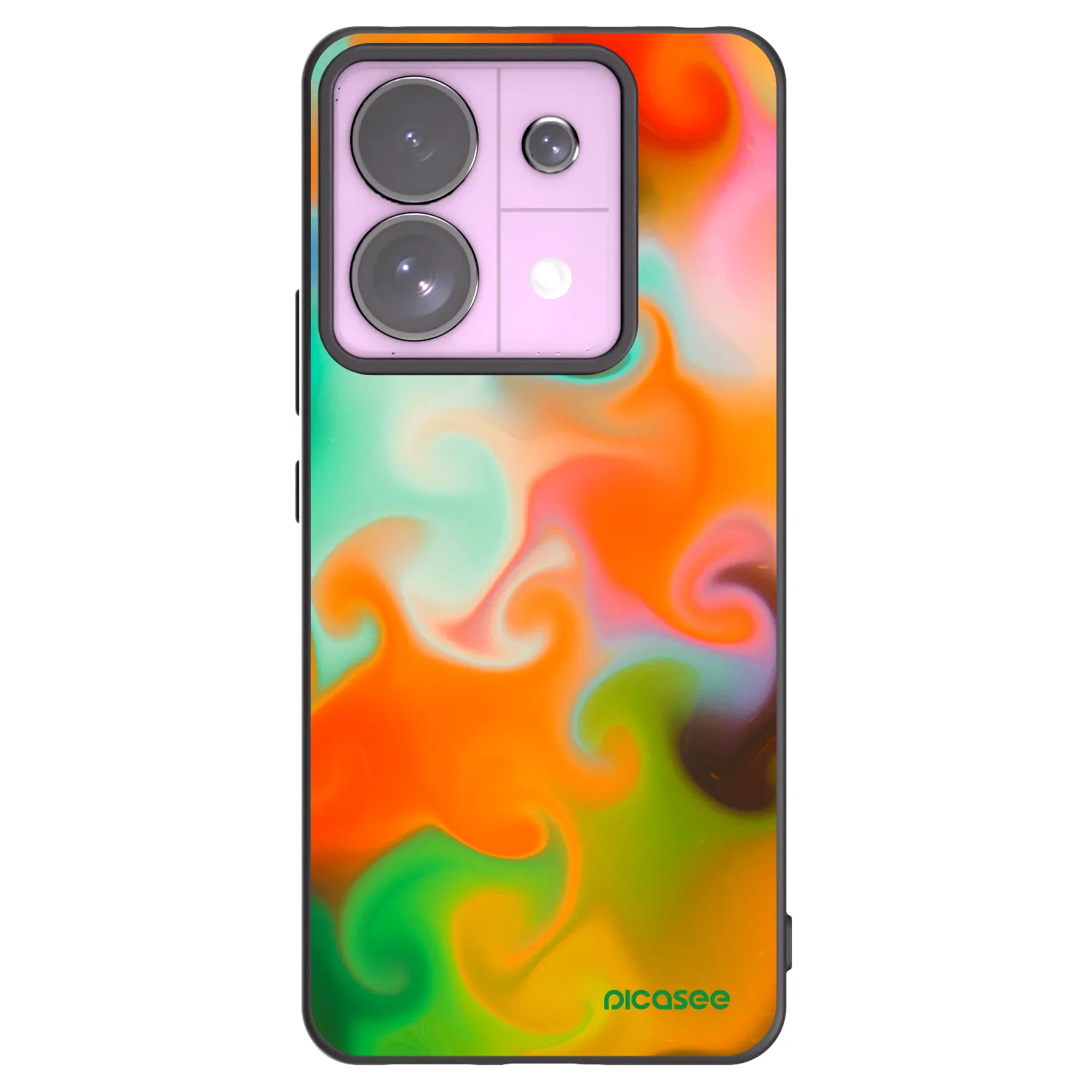 Picasee silikonowe czarne etui na Xiaomi Redmi Note 13 Pro 5G - Juice