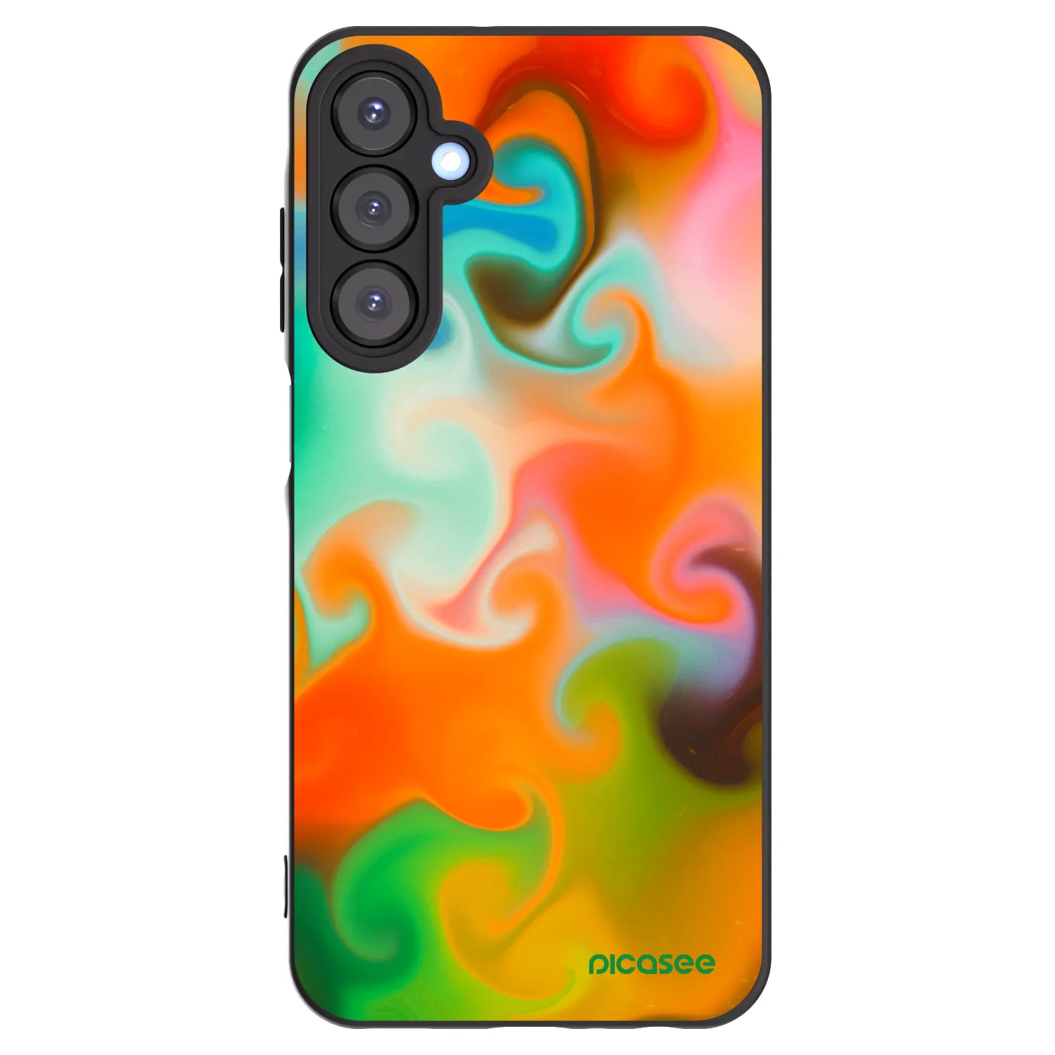 Picasee silikonowe czarne etui na Samsung Galaxy A25 A256B 5G - Juice