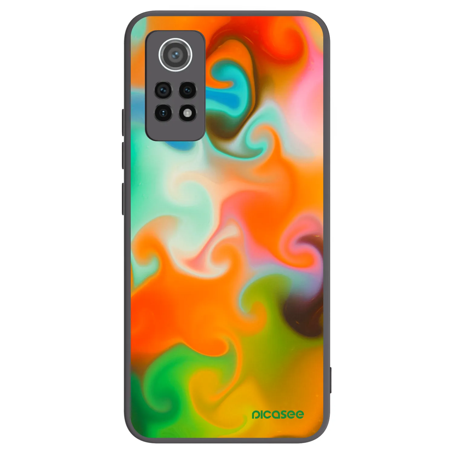 Picasee silikonowe czarne etui na Xiaomi Redmi Note 12 Pro 4G - Juice