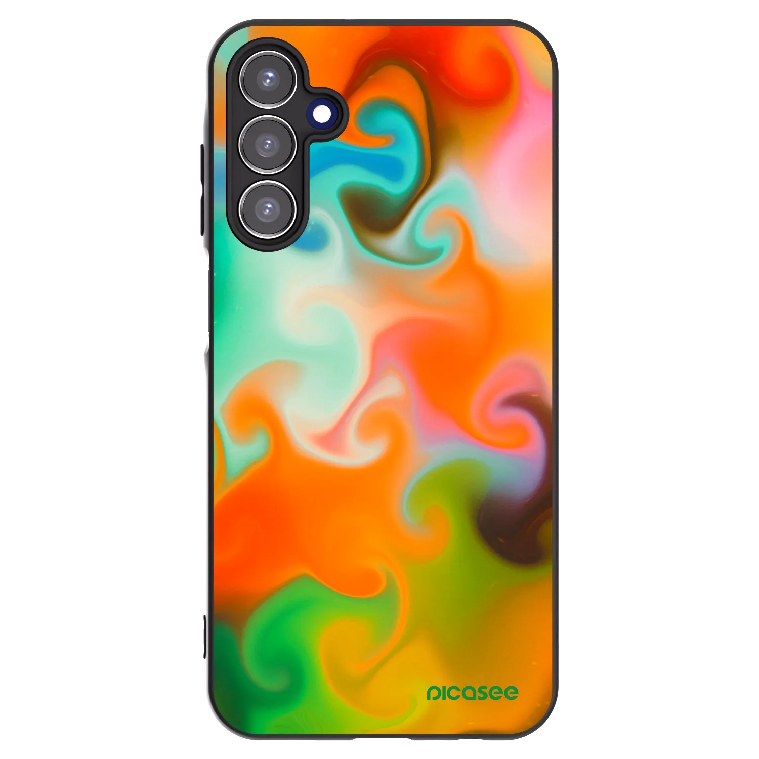 Picasee silikonowe czarne etui na Samsung Galaxy A15 A156B 5G - Juice