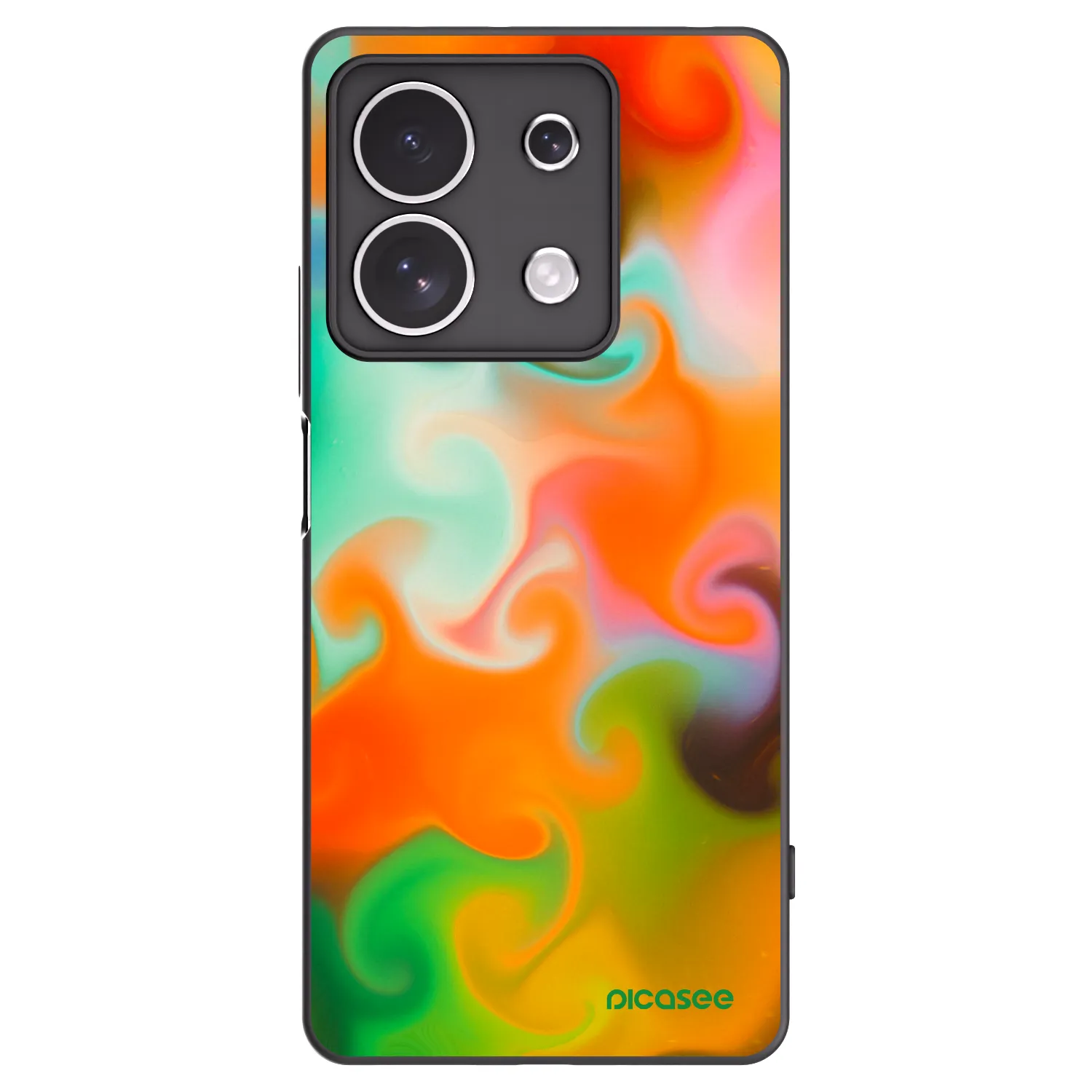 Picasee silikonowe czarne etui na Xiaomi Redmi Note 13 4G - Juice