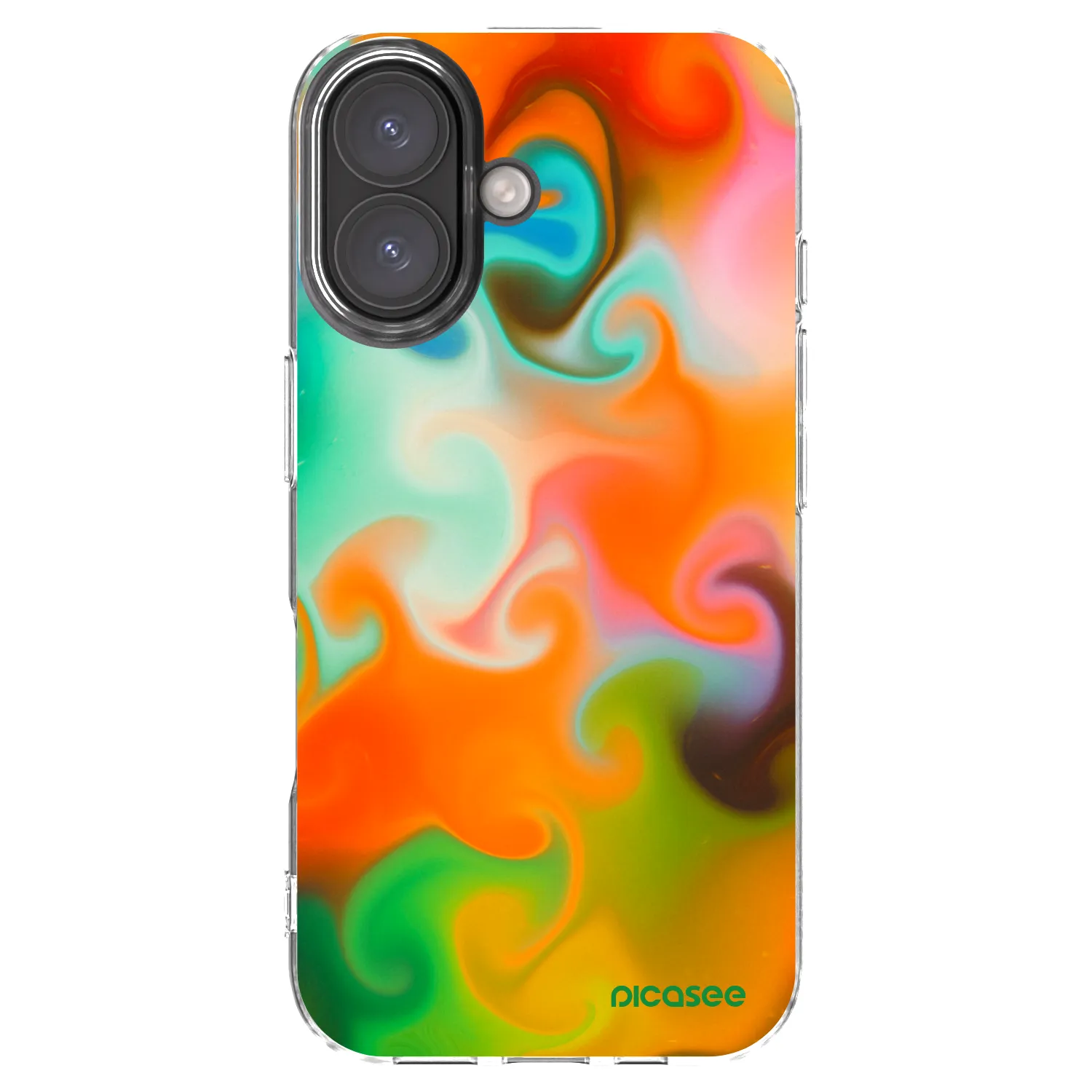 Picasee silikonowe przeźroczyste etui na Apple iPhone 16 - Juice