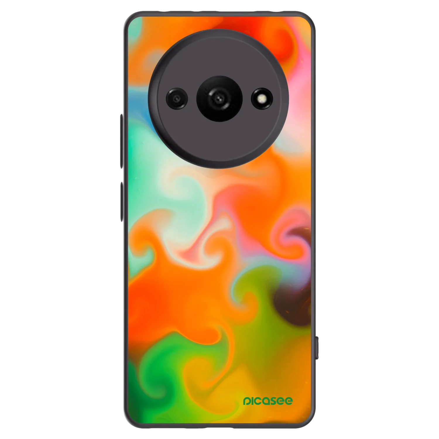 Picasee silikonowe czarne etui na Xiaomi Redmi A3 - Juice