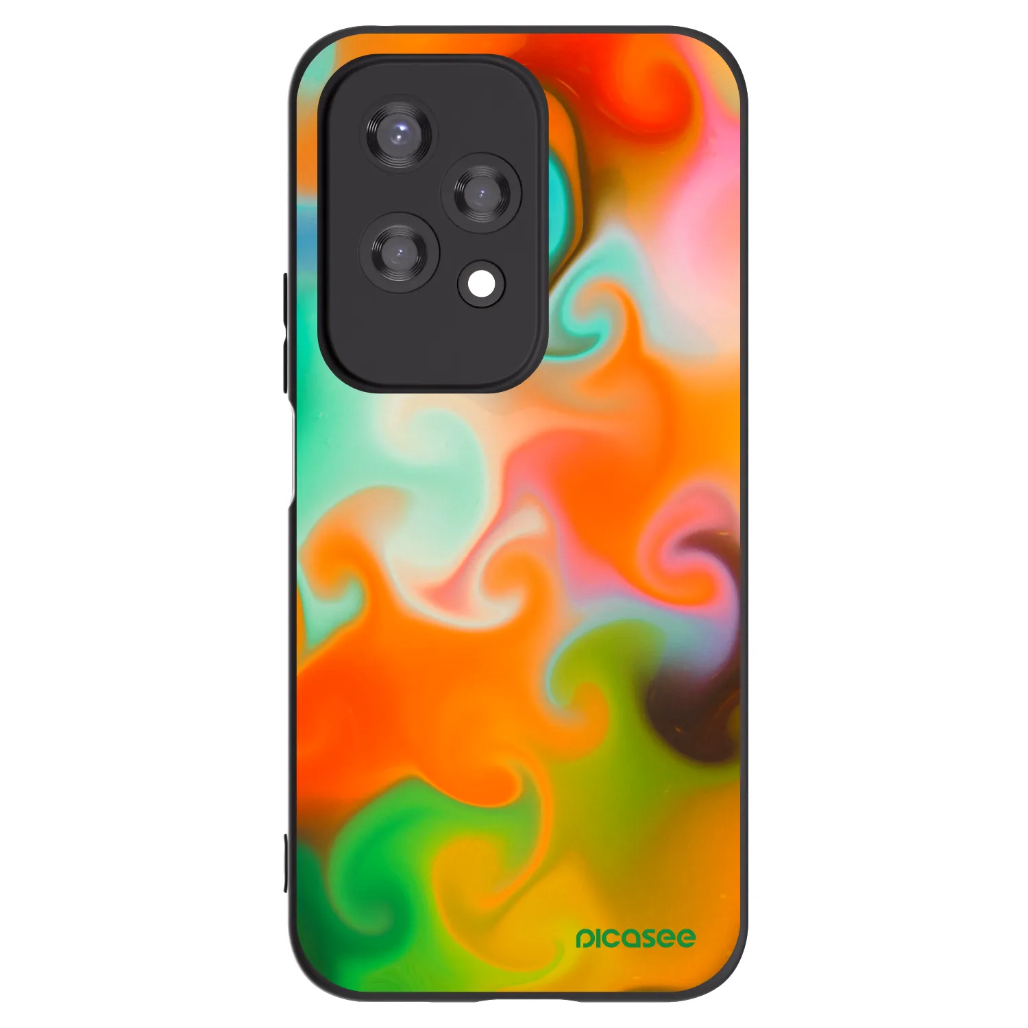 Picasee silikonowe czarne etui na Honor 200 Lite - Juice