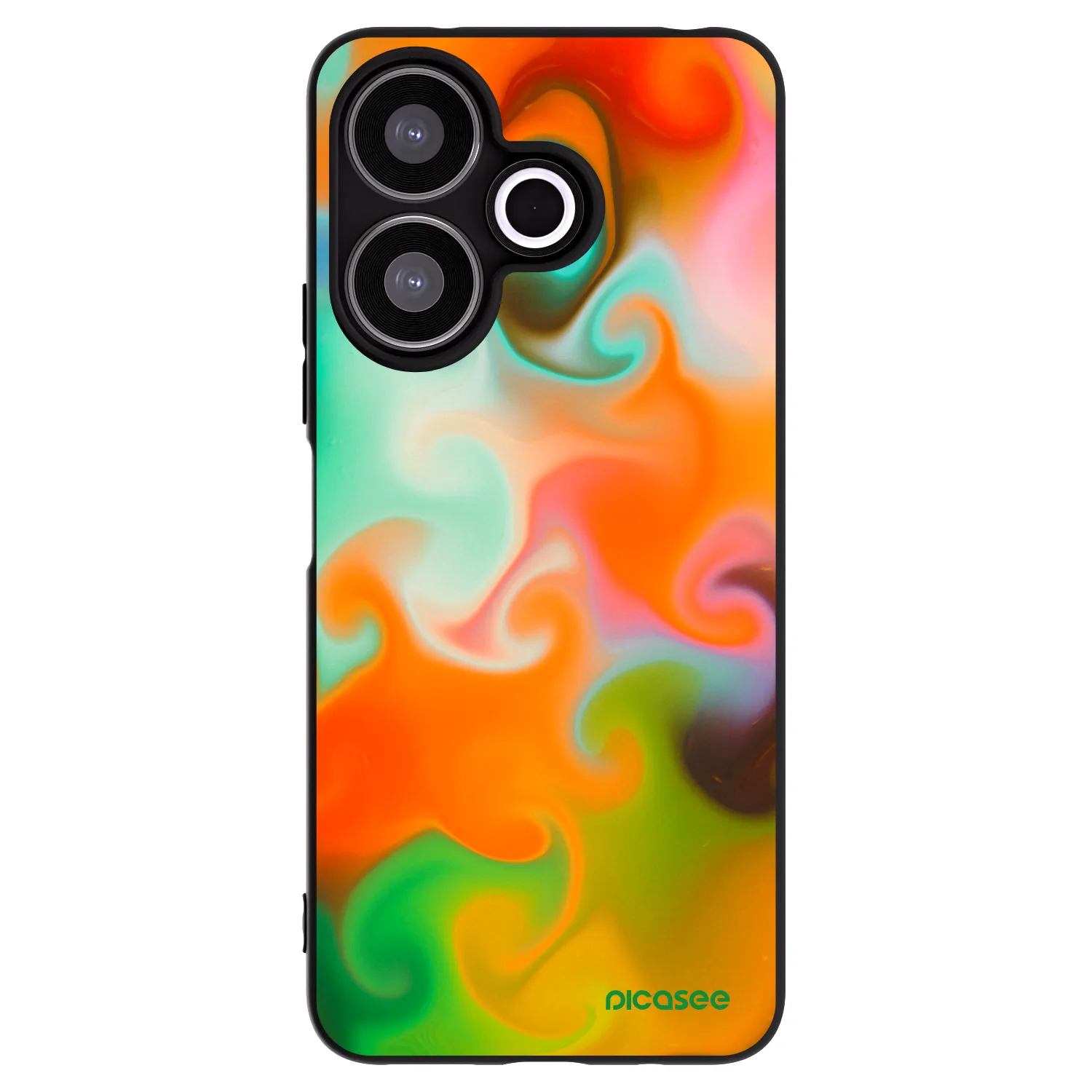 Picasee silikonowe czarne etui na Xiaomi Redmi 13 4G - Juice