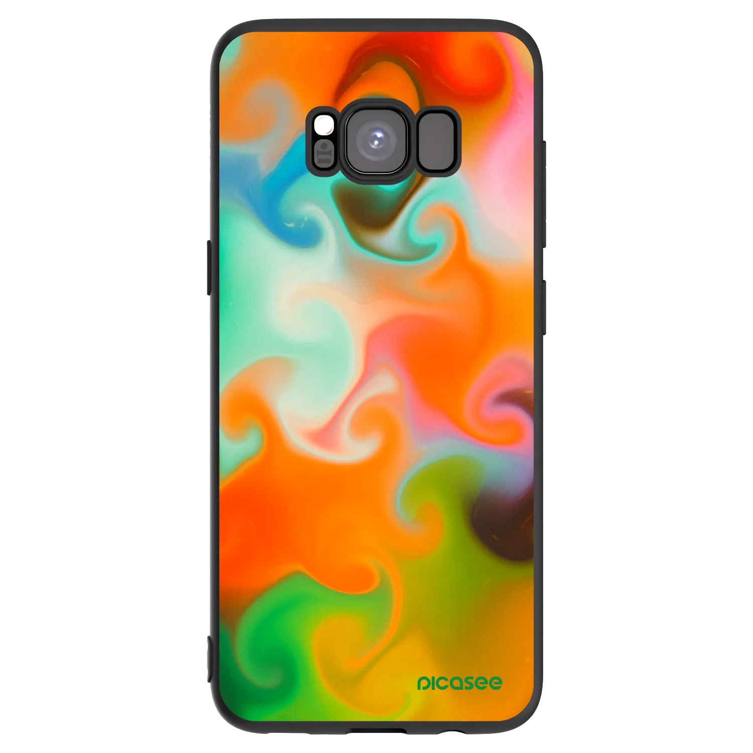Picasee silikonowe czarne etui na Samsung Galaxy S8 G950F - Juice