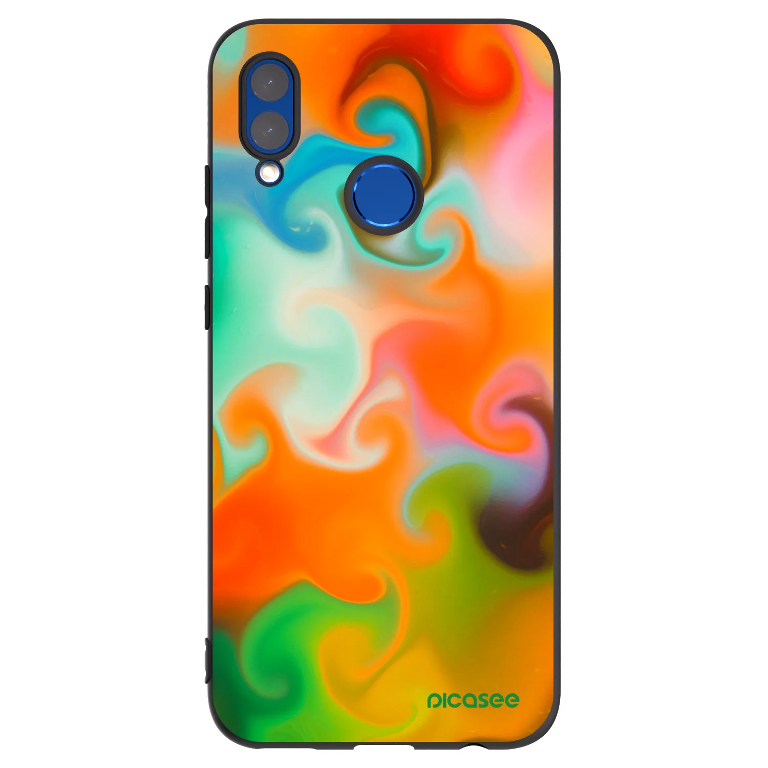 Picasee silikonowe czarne etui na Huawei P Smart 2019 - Juice