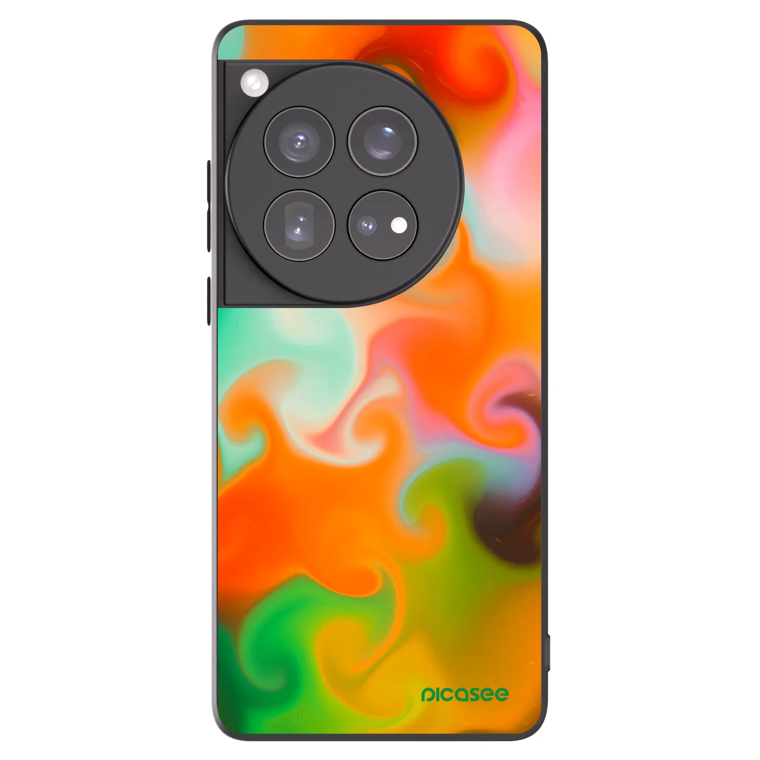 Picasee silikonowe czarne etui na OnePlus 12 5G - Juice