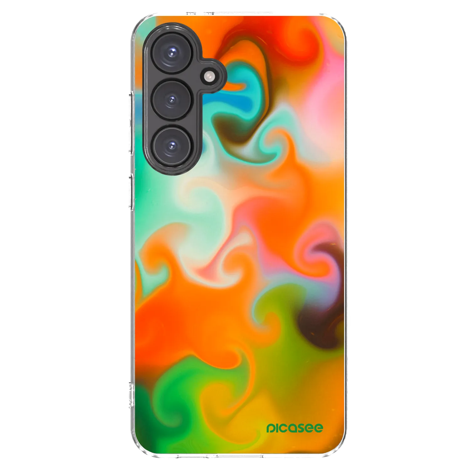 Picasee silikonowe przeźroczyste etui na Samsung Galaxy S24 FE S721B - Juice