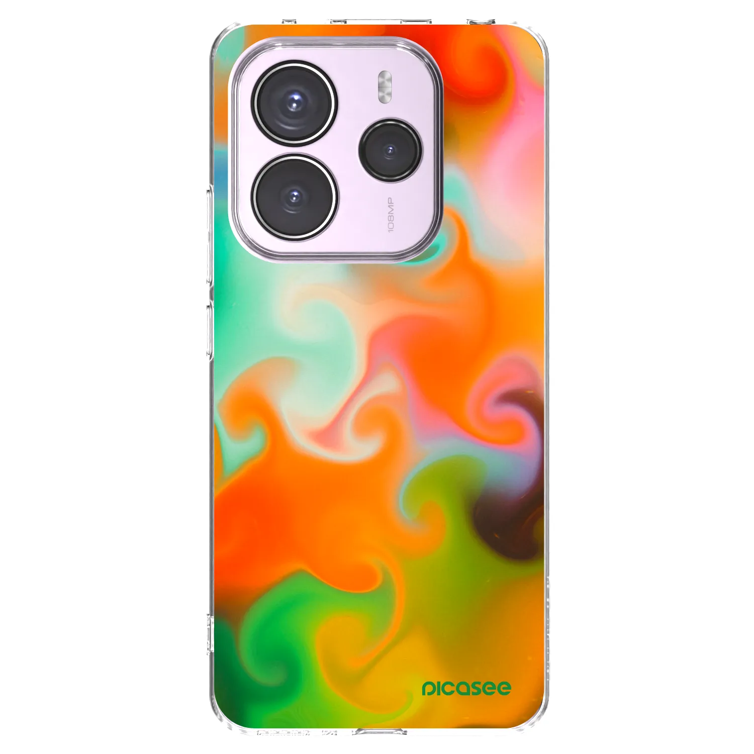 Picasee silikonowe przeźroczyste etui na Xiaomi Redmi Note 14 5G - Juice