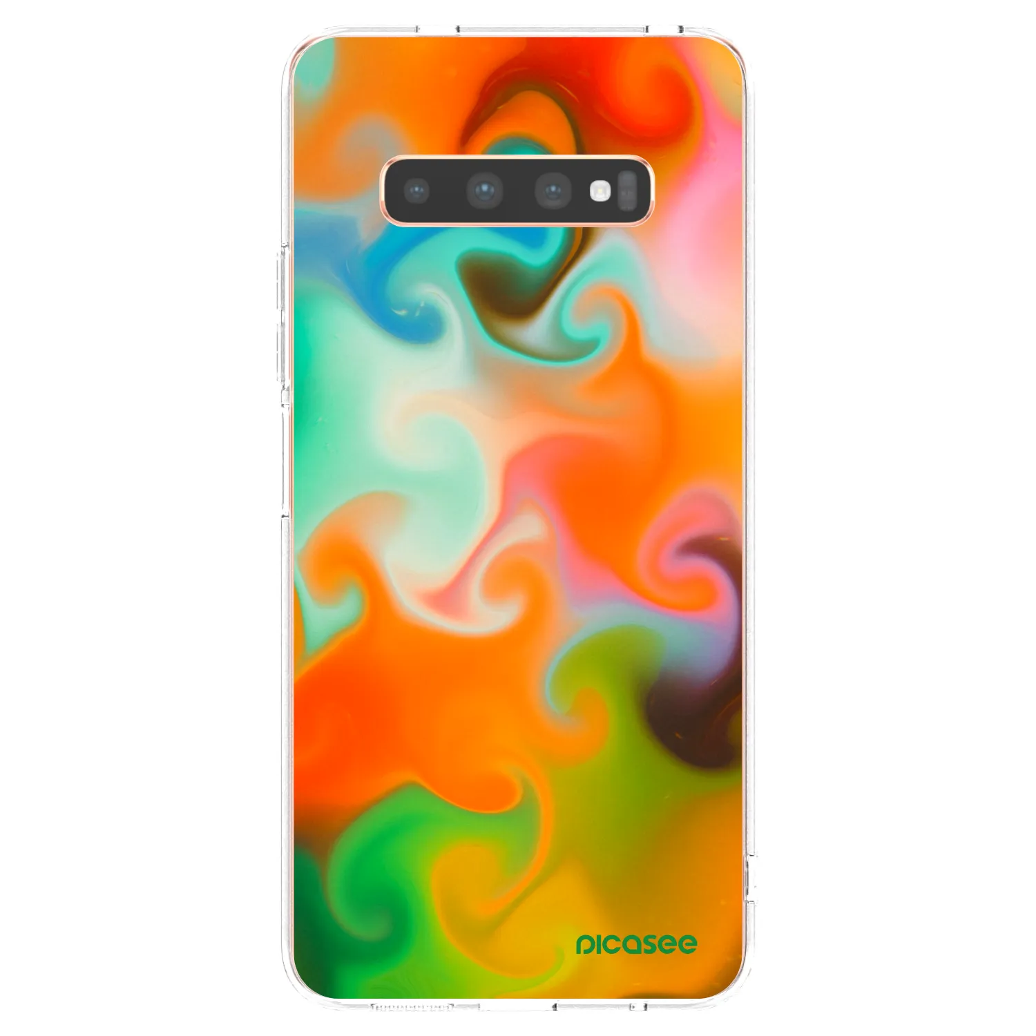 Picasee silikonowe przeźroczyste etui na Samsung Galaxy S10 Plus G975 - Juice