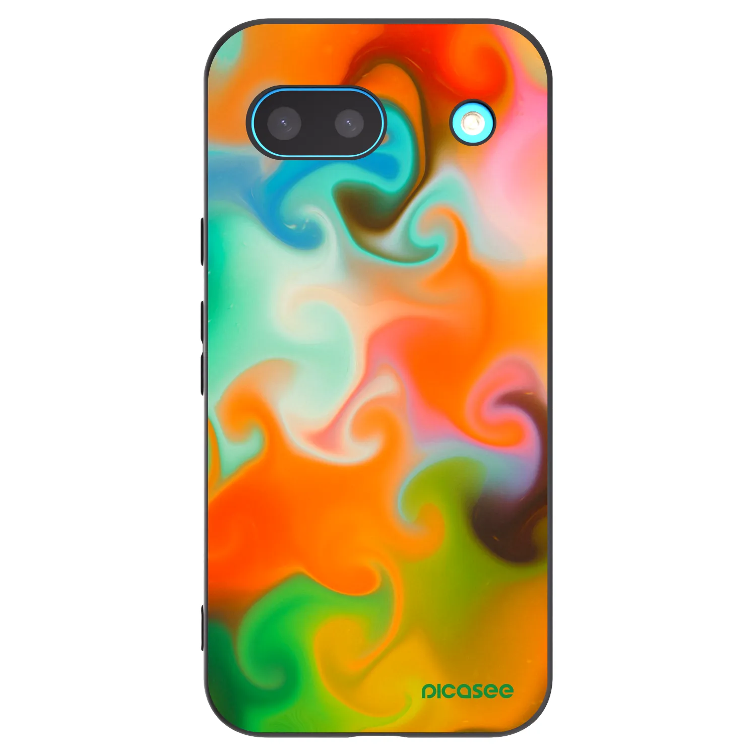 Picasee silikonowe czarne etui na Google Pixel 8a - Juice