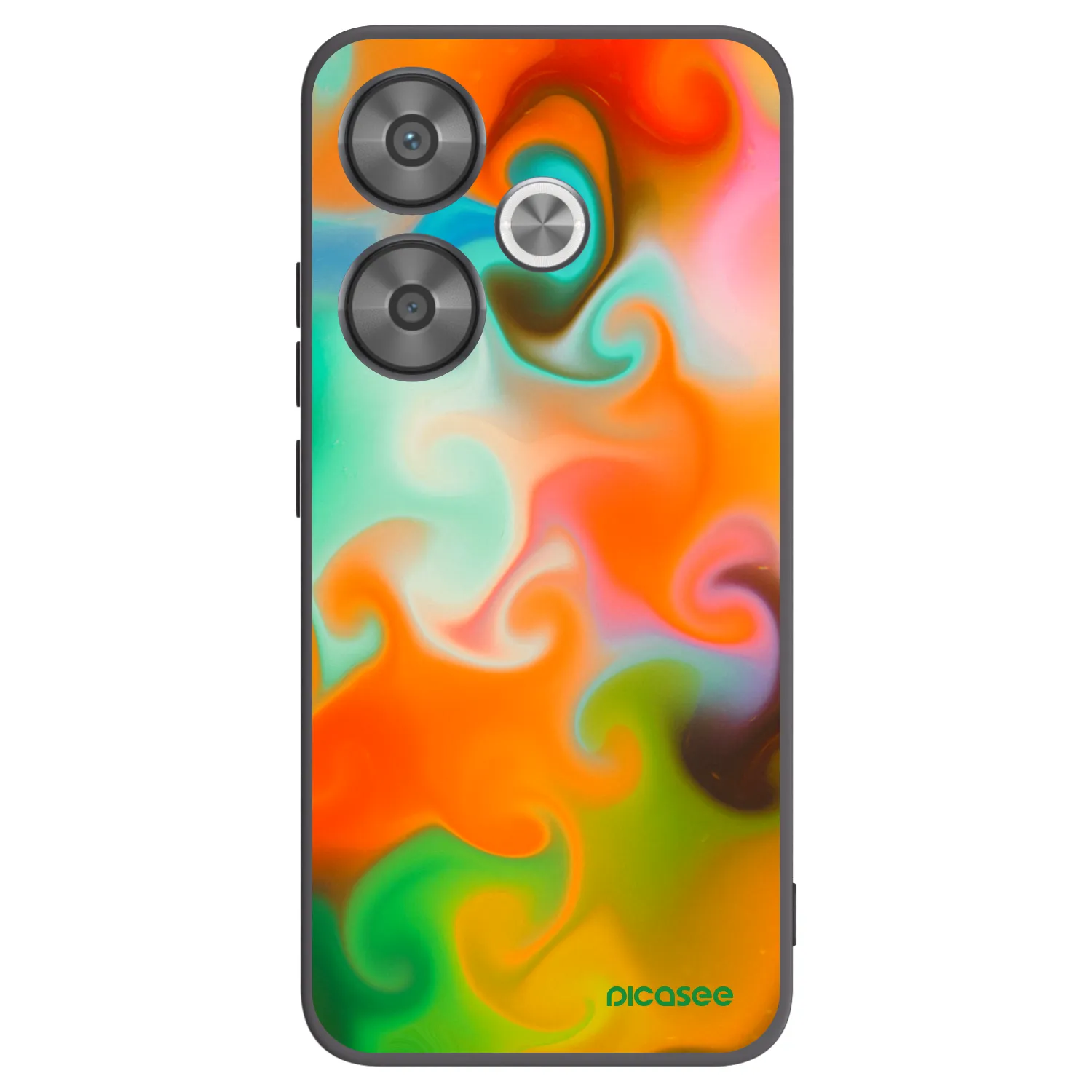 Picasee silikonowe czarne etui na Xiaomi Poco F6 - Juice