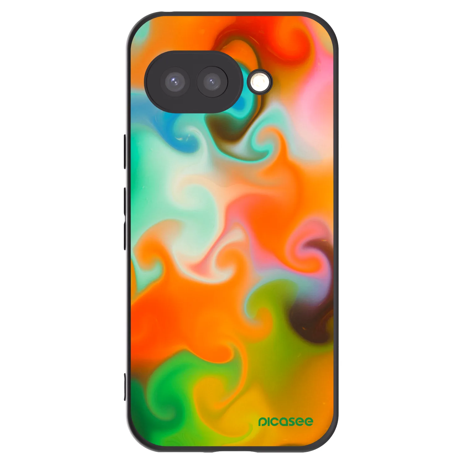 Picasee silikonowe czarne etui na Google Pixel 9a - Juice