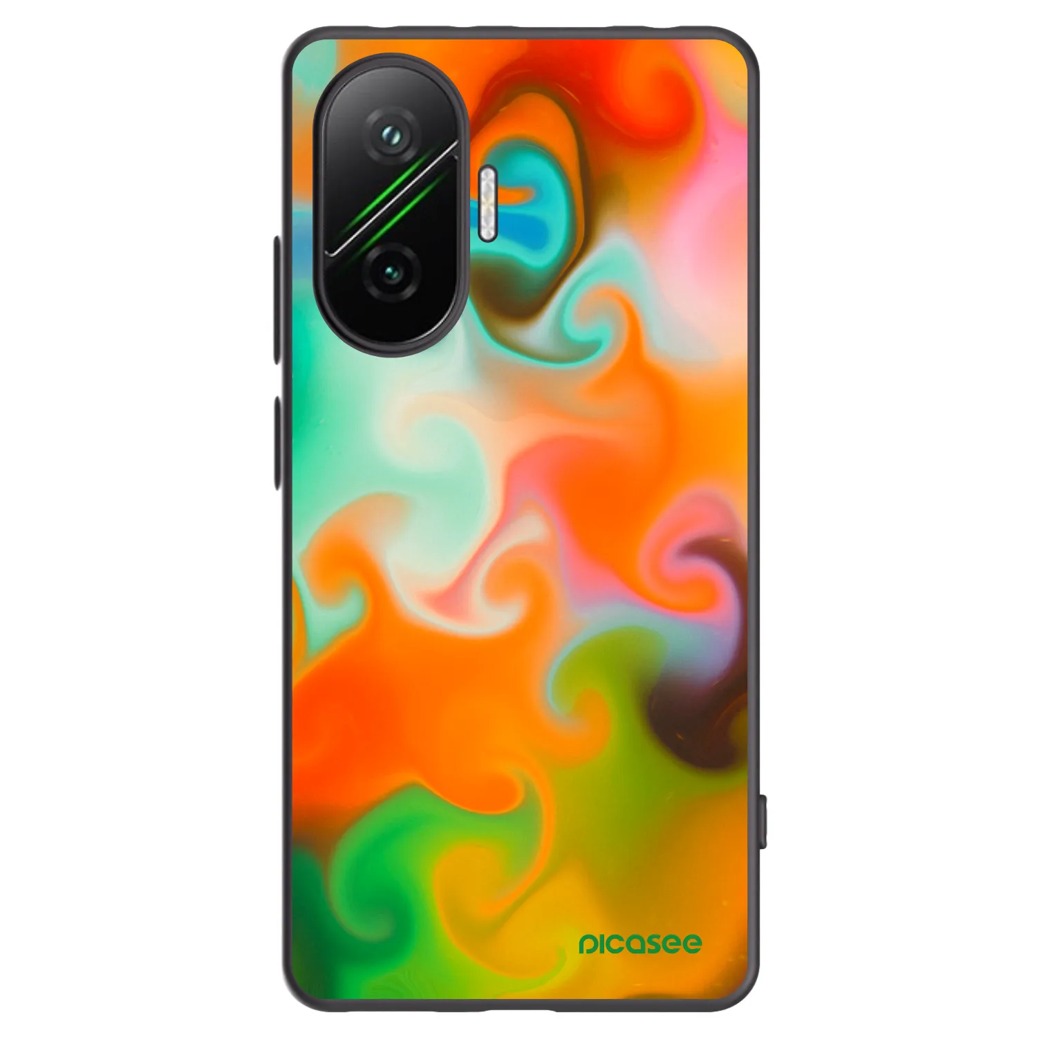 Picasee silikonowe czarne etui na Xiaomi Poco F7 Pro 5G - Juice