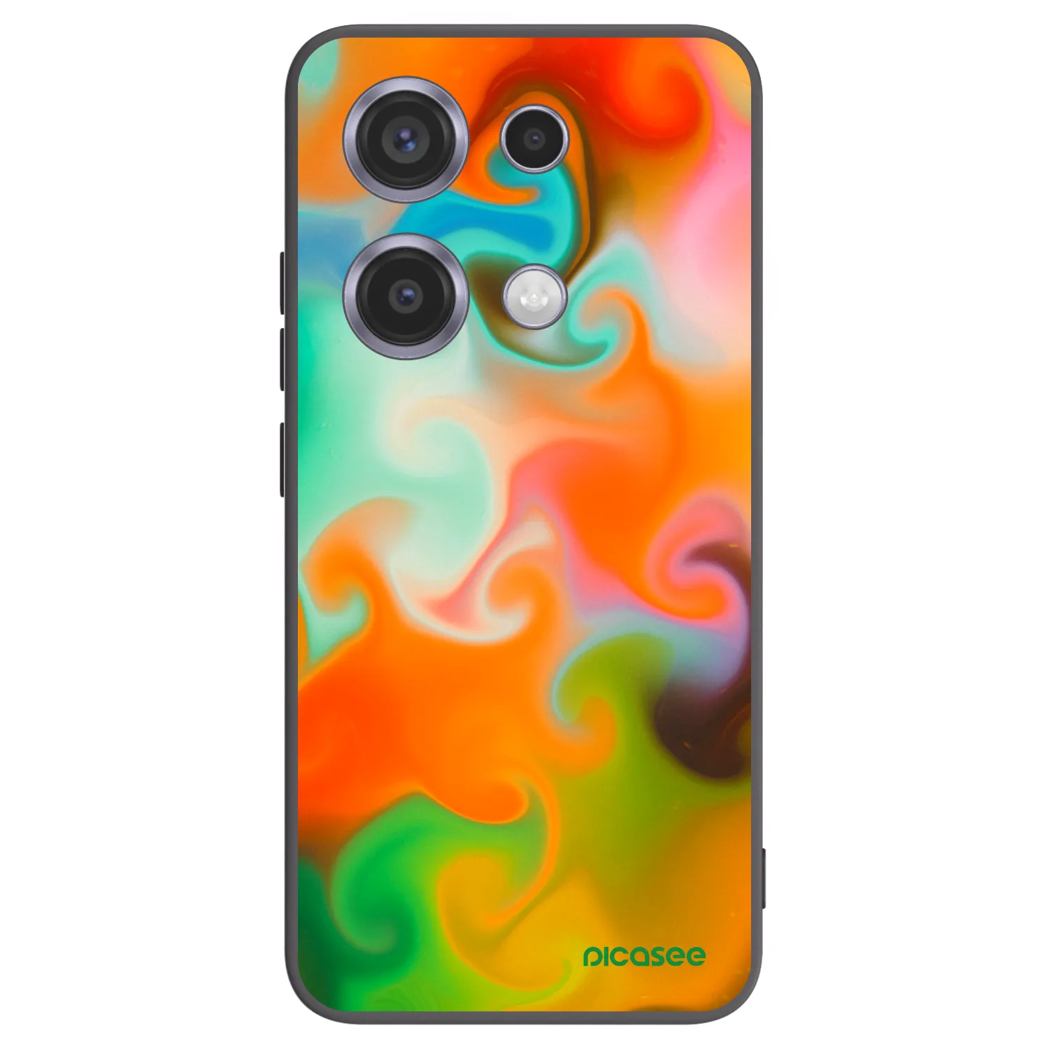 Picasee silikonowe czarne etui na Xiaomi Redmi Note 14S - Juice