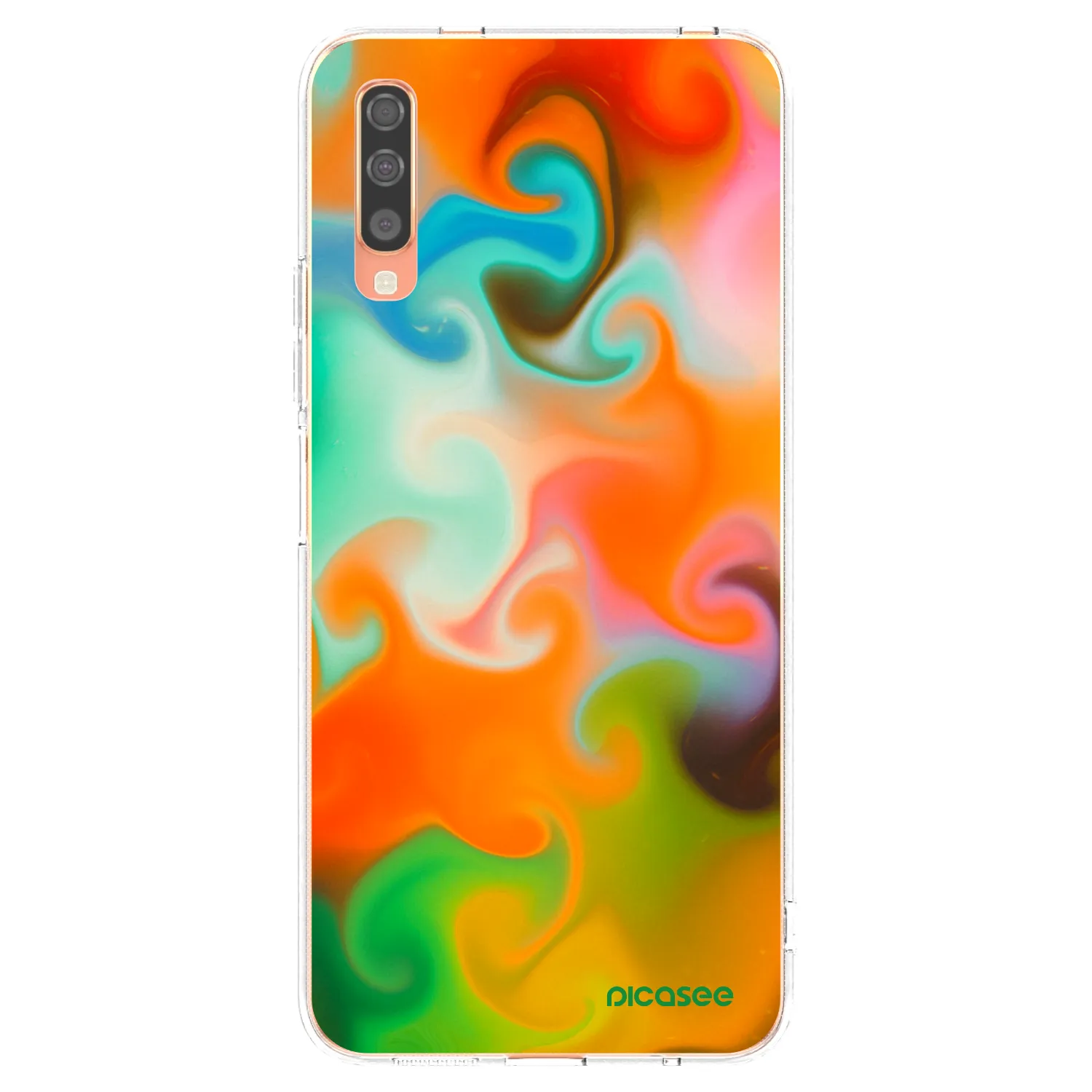Picasee silikonowe przeźroczyste etui na Samsung Galaxy A70 A705F - Juice