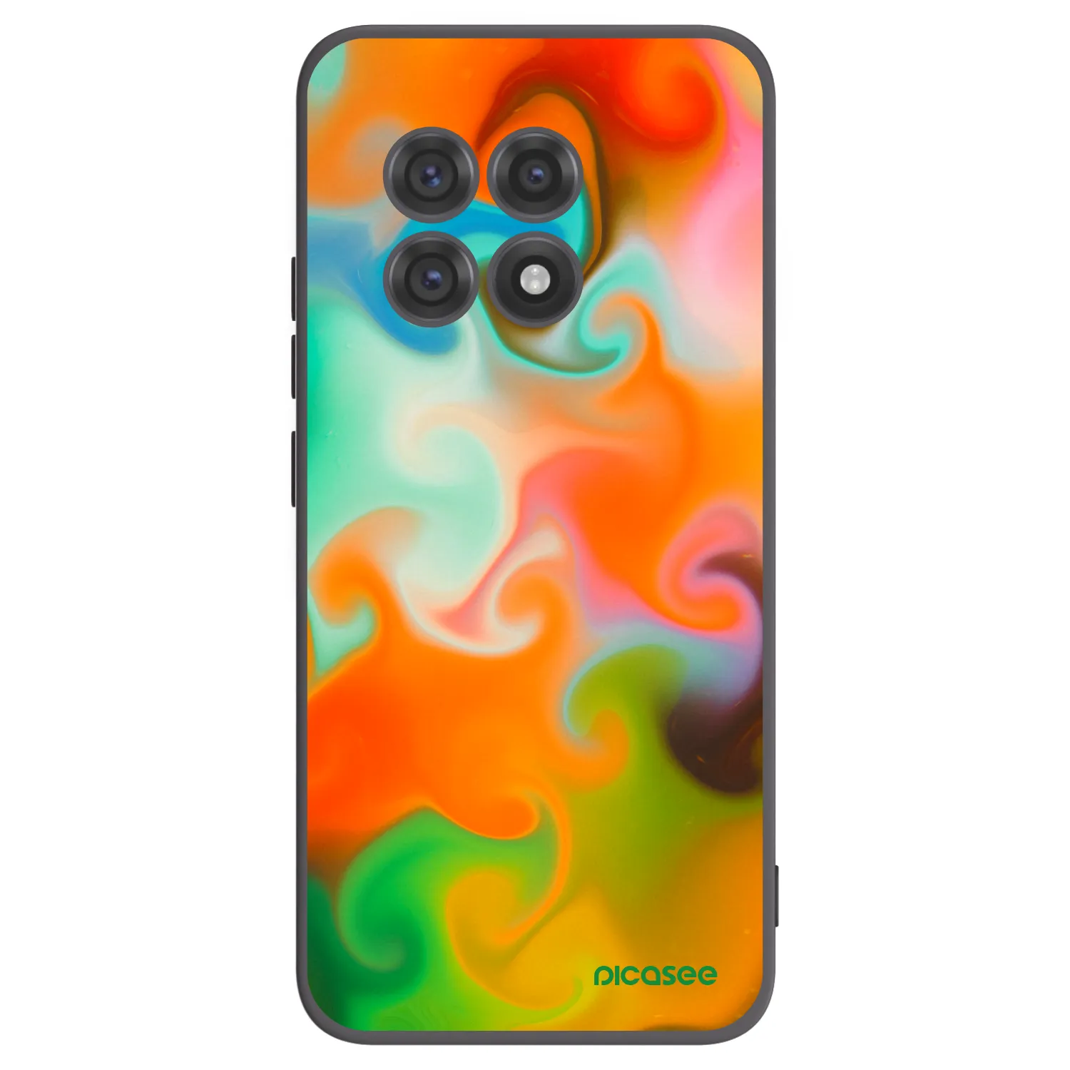 Picasee silikonowe czarne etui na OnePlus 13R 5G - Juice