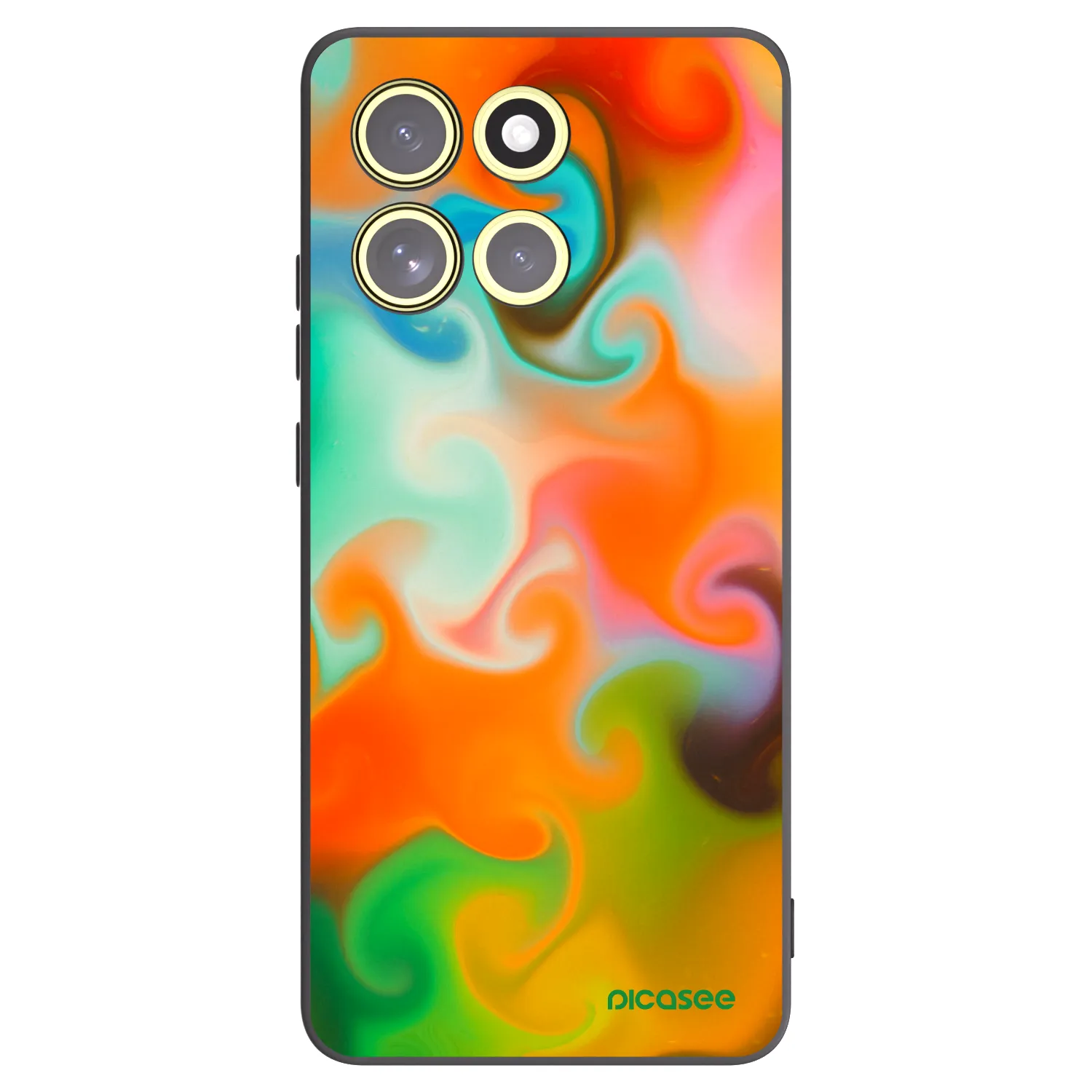 Picasee silikonowe czarne etui na Motorola Moto G86 5G - Juice