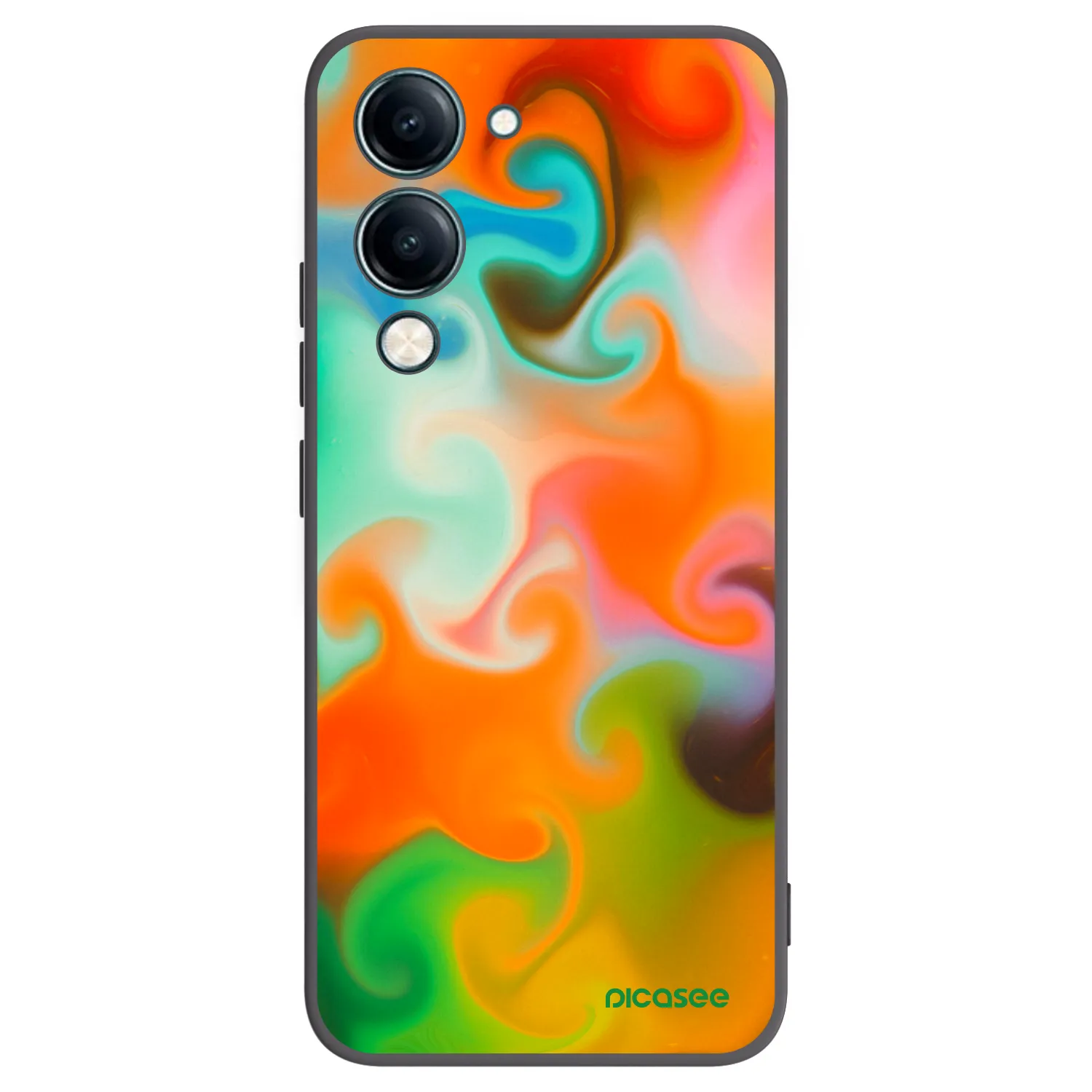 Picasee silikonowe czarne etui na Vivo Y29s 5G - Juice