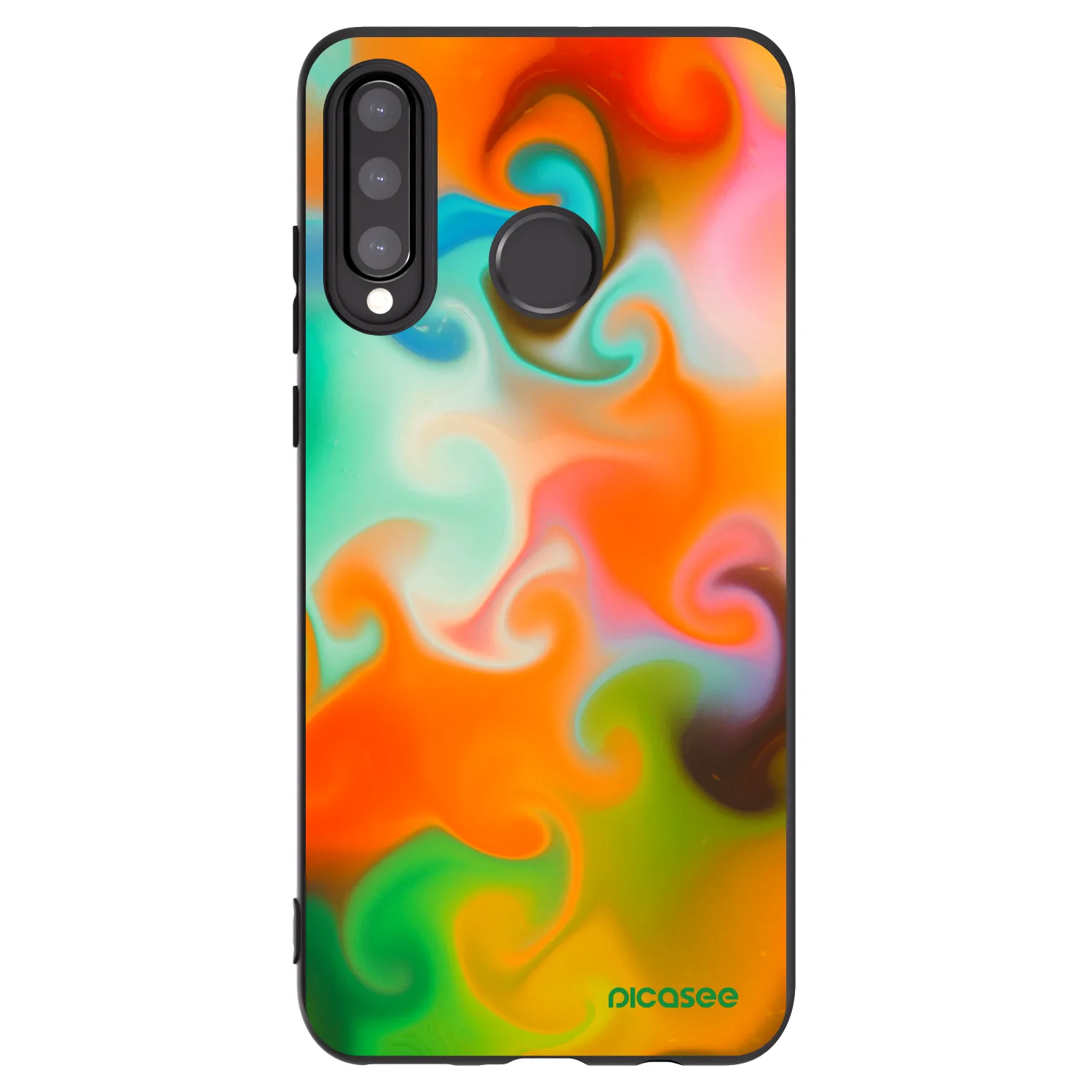 Picasee silikonowe czarne etui na Huawei P30 Lite - Juice
