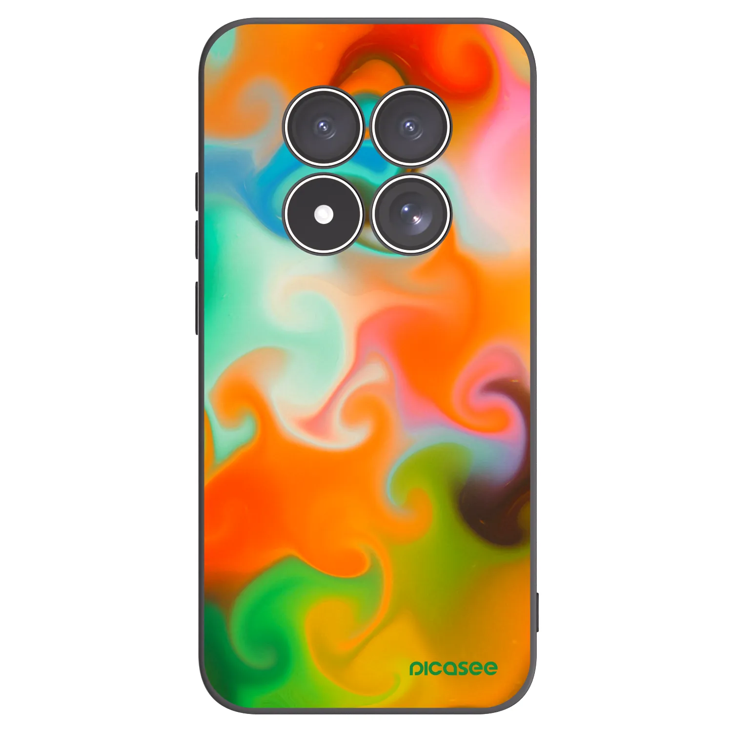 Picasee silikonowe czarne etui na Xiaomi Redmi Note 15 Pro 5G - Juice