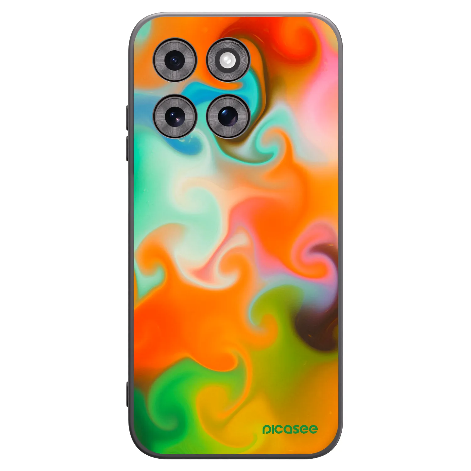 Picasee silikonowe czarne etui na Motorola Moto G77 - Juice