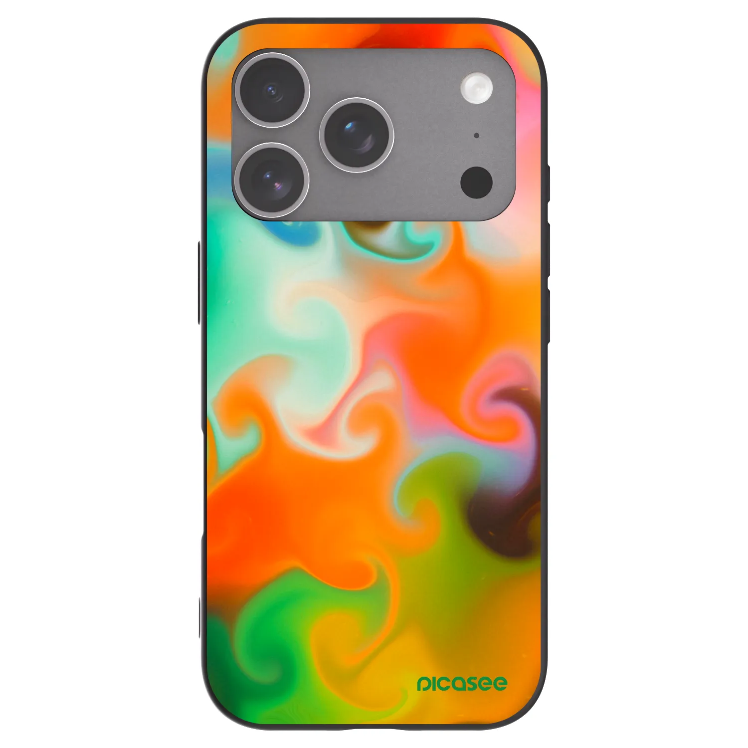 Picasee silikonowe czarne etui na Apple iPhone 18 Pro - Juice
