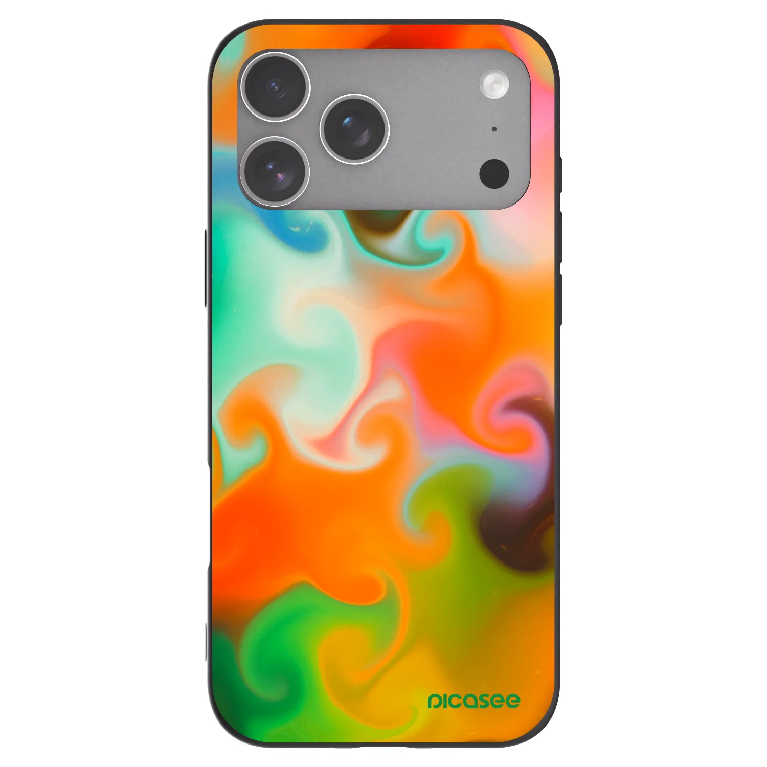 Picasee silikonowe czarne etui na Apple iPhone 18 Pro Max - Juice