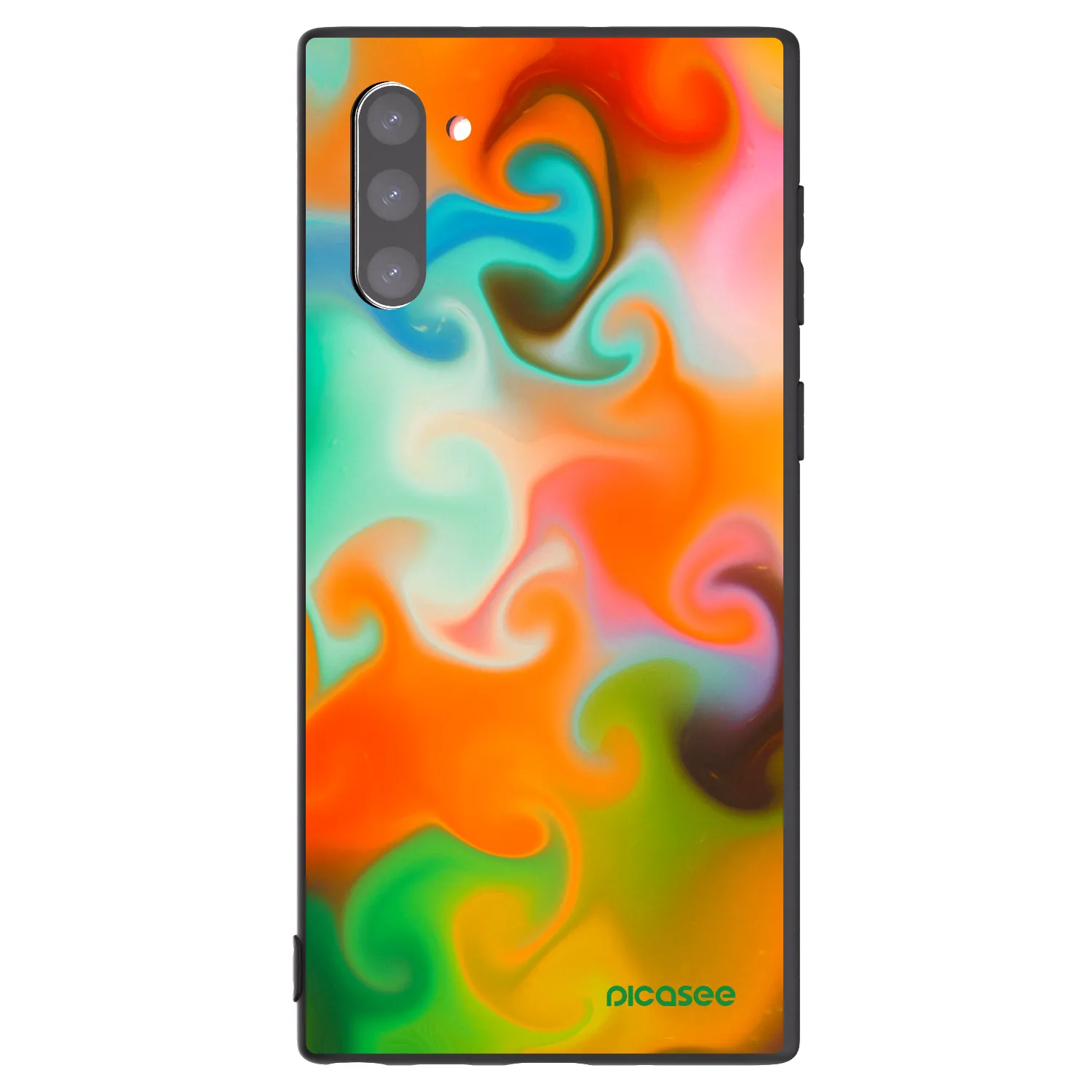 Picasee silikonowe czarne etui na Samsung Galaxy Note 10 N970F - Juice