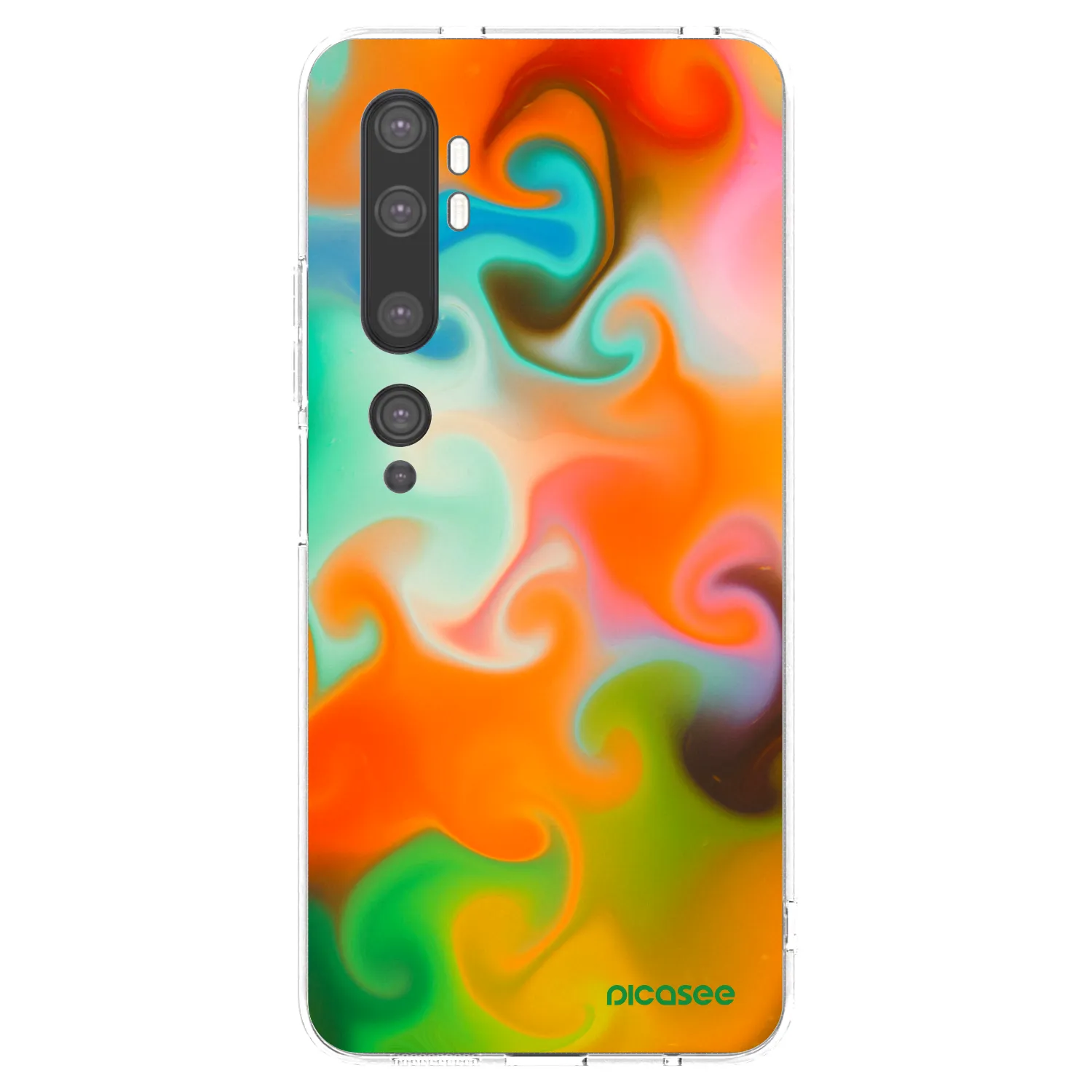 Picasee silikonowe przeźroczyste etui na Xiaomi Mi Note 10 (Pro) - Juice