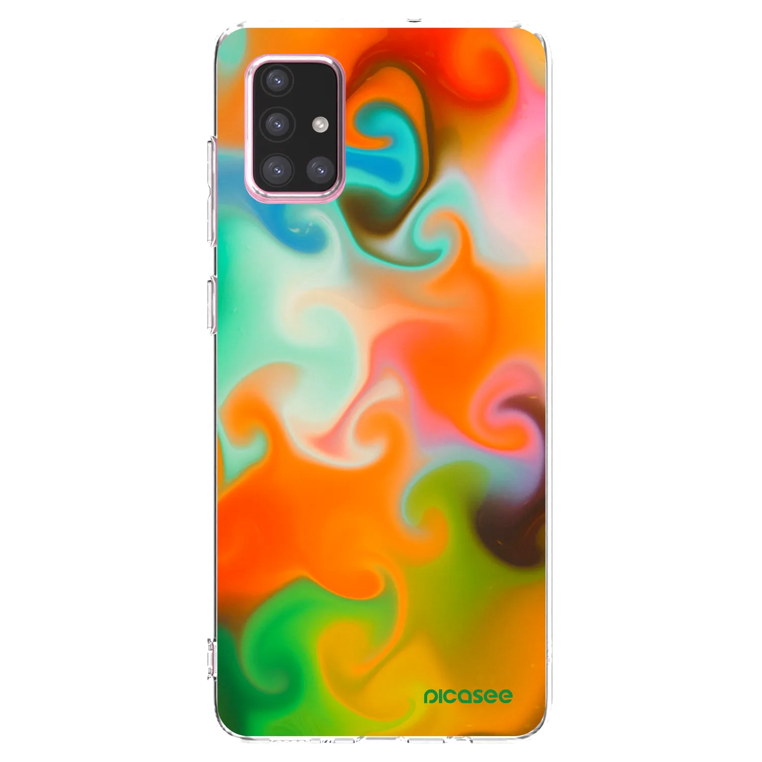 Picasee silikonowe przeźroczyste etui na Samsung Galaxy A71 A715F - Juice