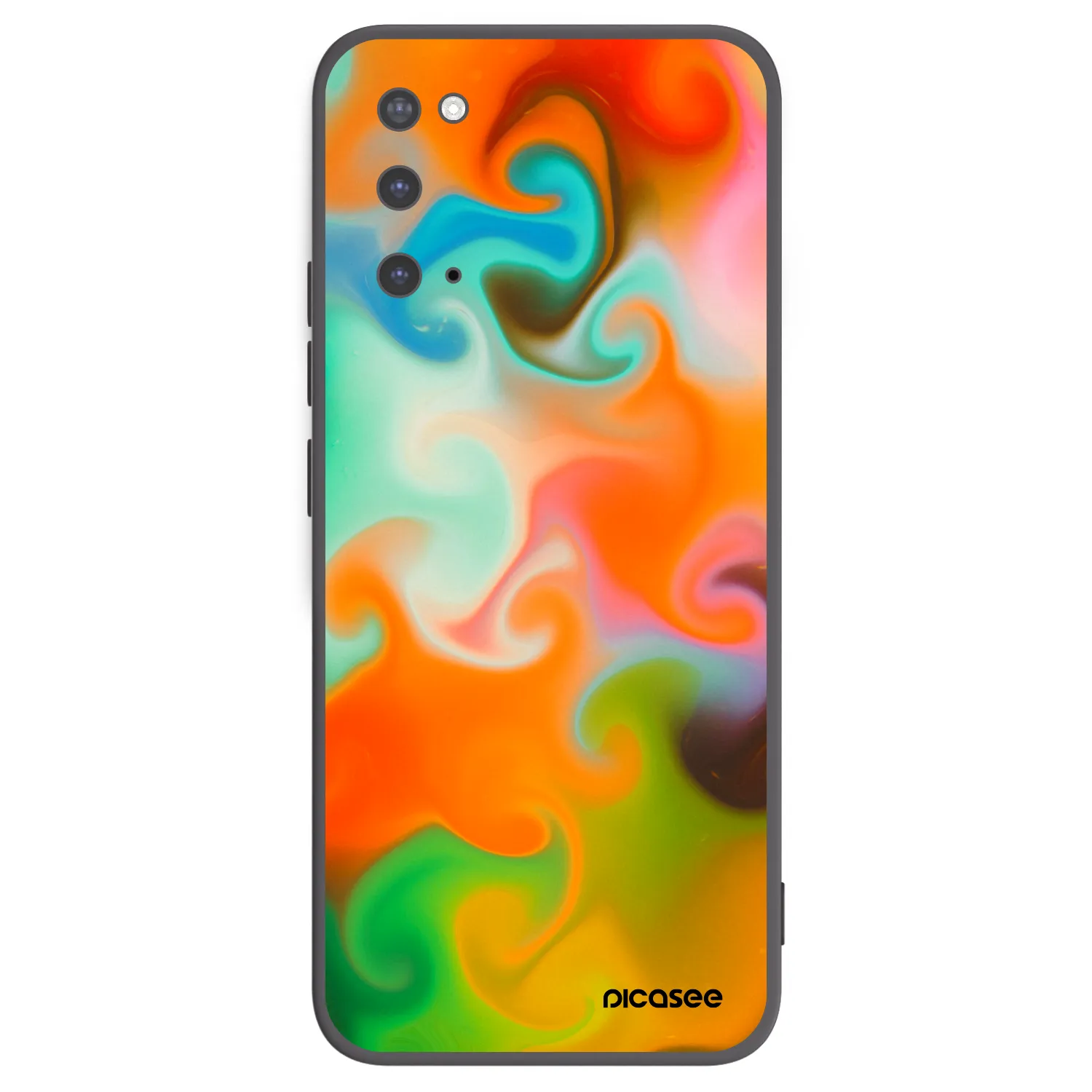 Picasee silikonowe czarne etui na Samsung Galaxy S20 G980F - Juice